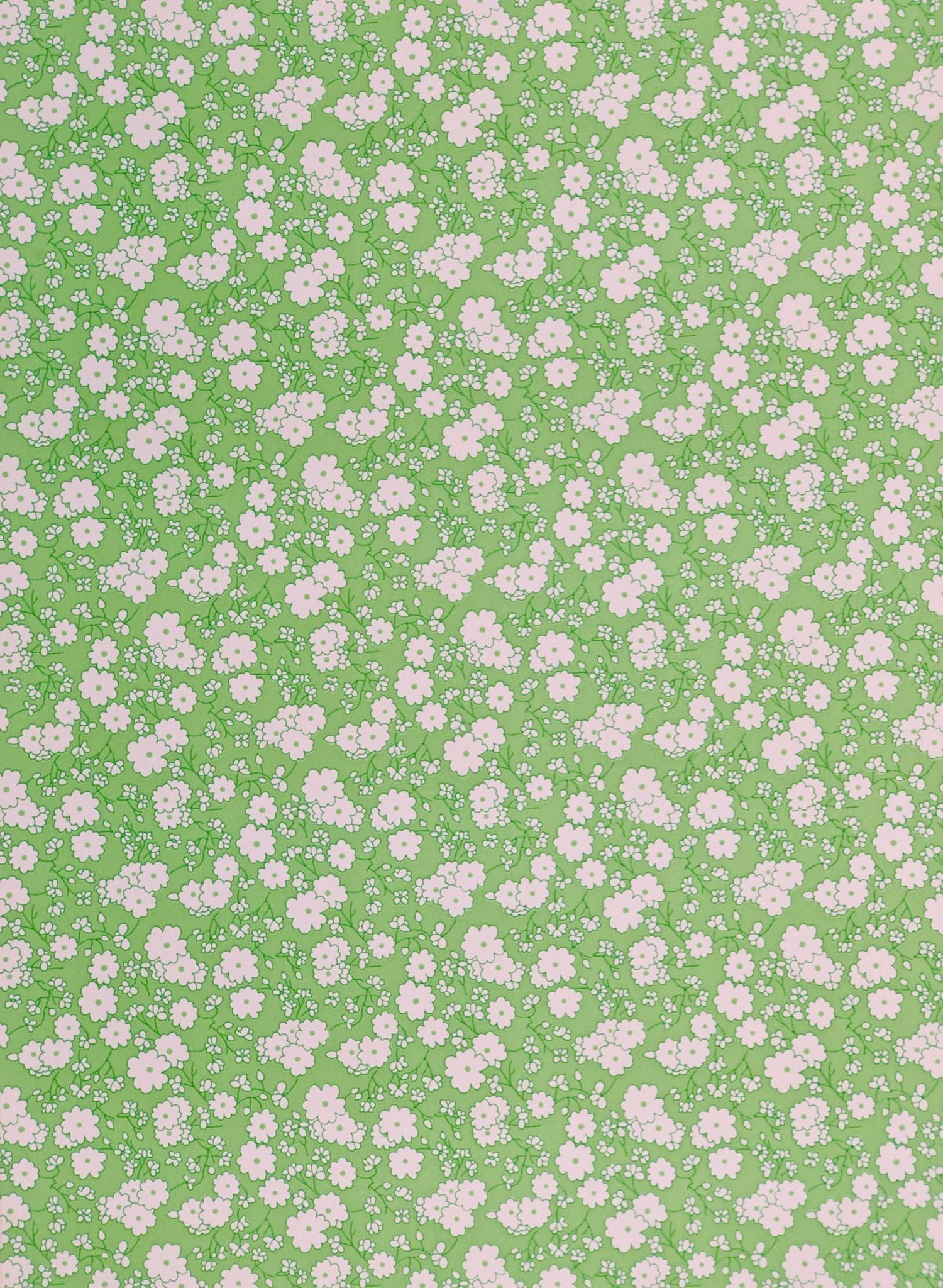 Grüne Blumentapete. Green floral wallpaper, Wallpaper vintage, Floral wallpaper