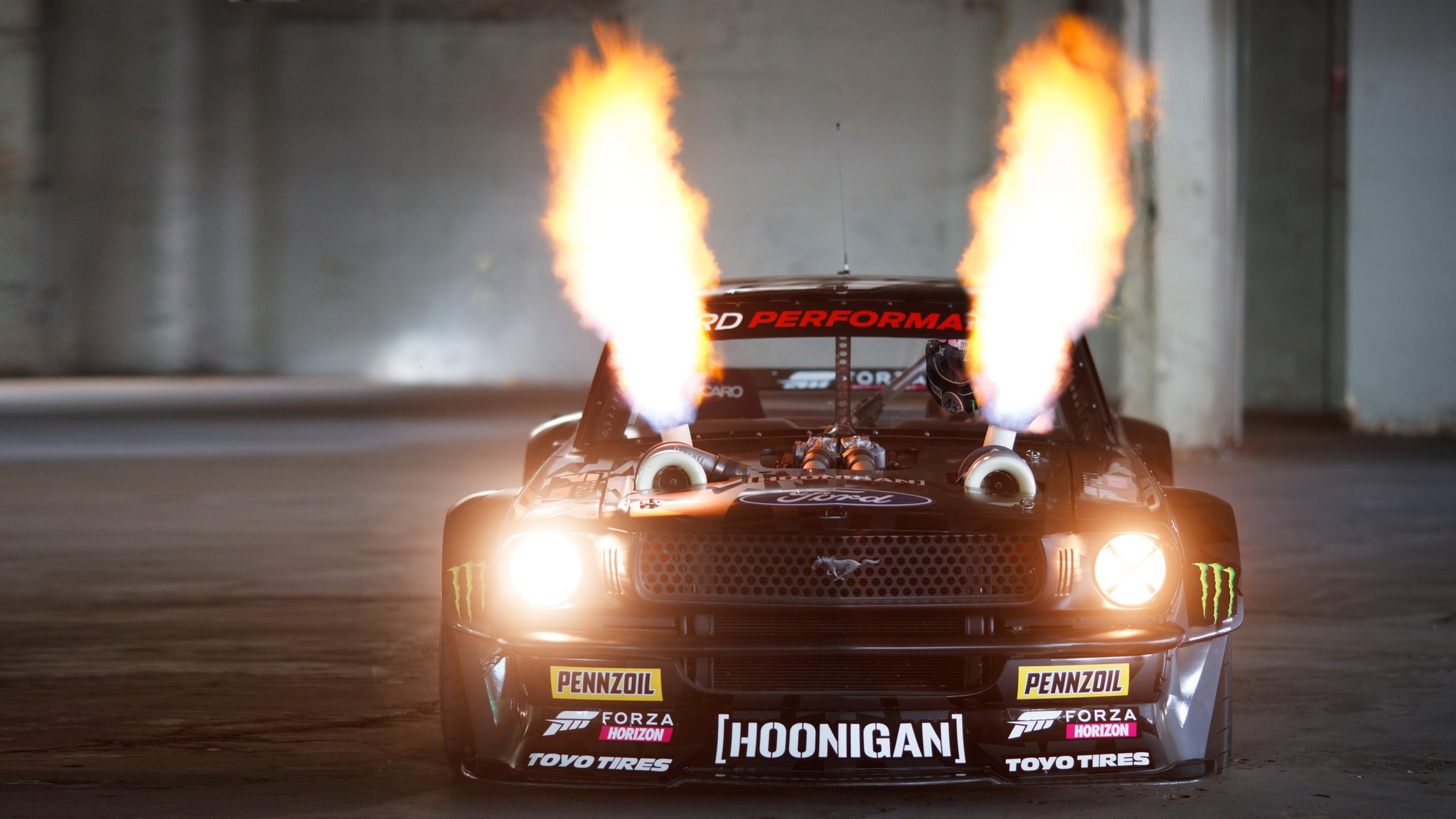 Hooni Yule Log! Ken Block's 400hp Twin Turbo AWD Ford Mustang Hoonic