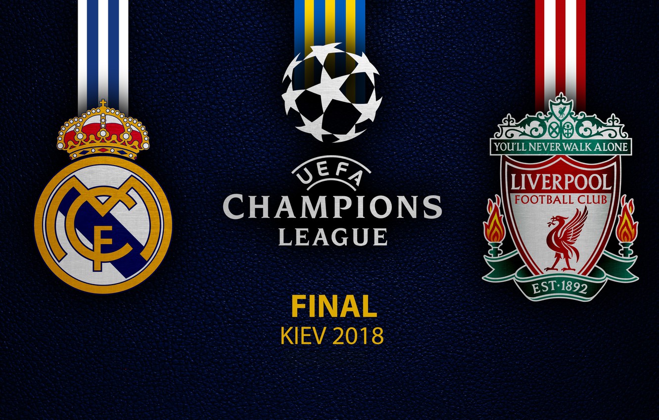 Wallpaper wallpaper, sport, logo, football, Liverpool, Real Madrid, Kyiv, UEFA Champions League, Final, Real Madrid vs Liverpool image for desktop, section спорт