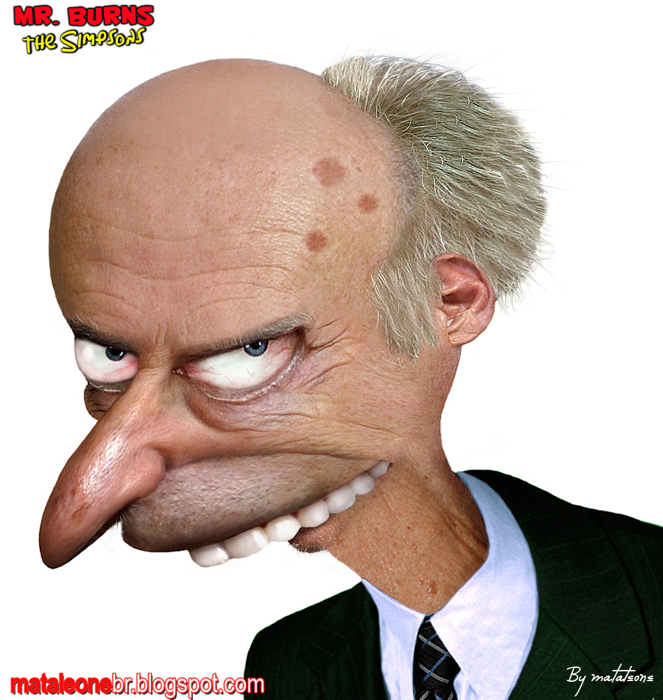 Mr Burns in Real Life Simpsons Fan Art