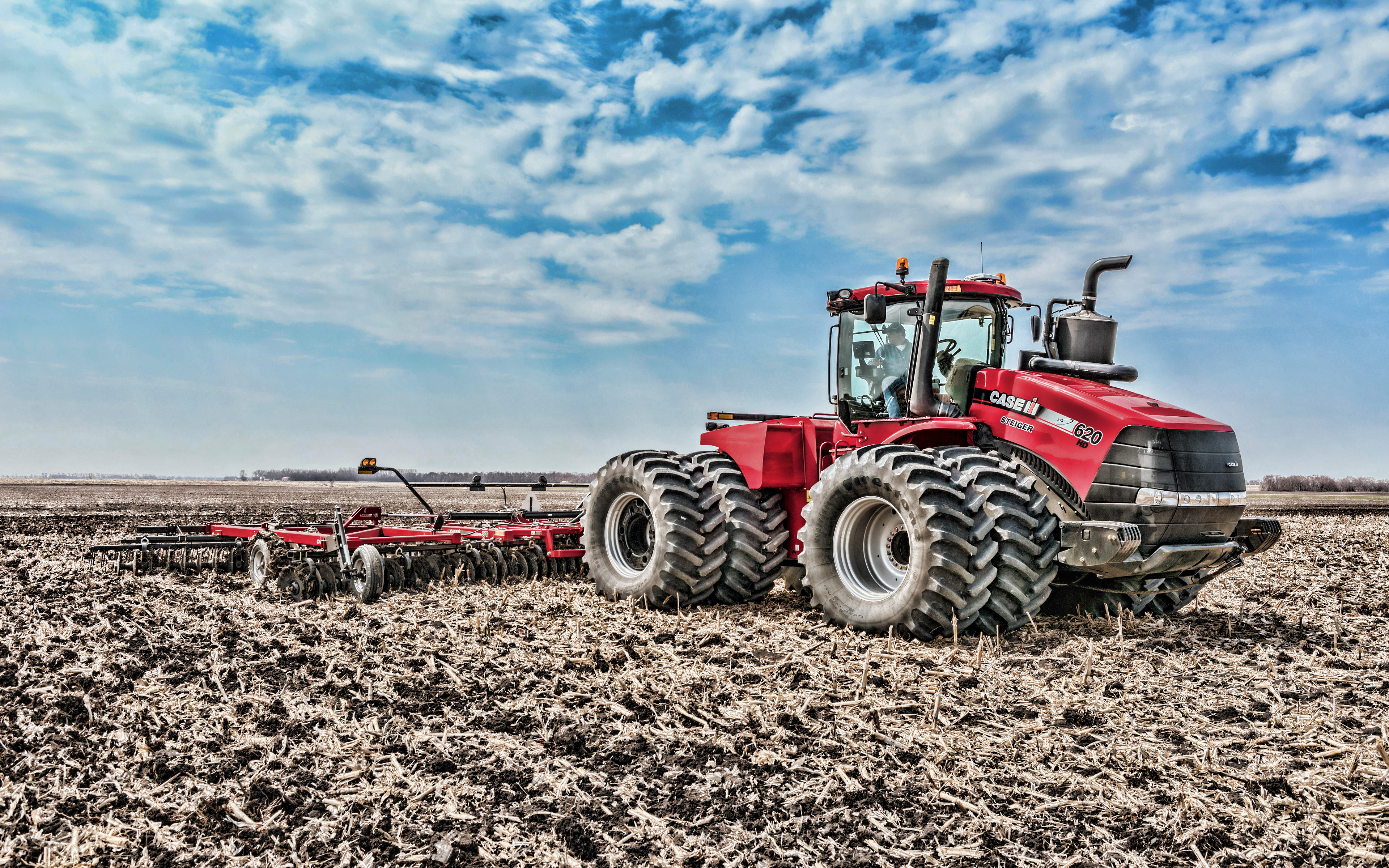 Case Ih Steiger 620 Hd, 4k, Plowing Field, 2019 Tractors