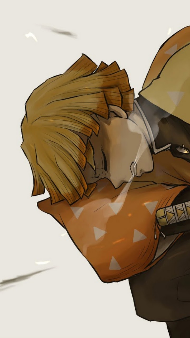 Zenitsu Agatsuma Kimetsu no Yaiba 4K Wallpaper