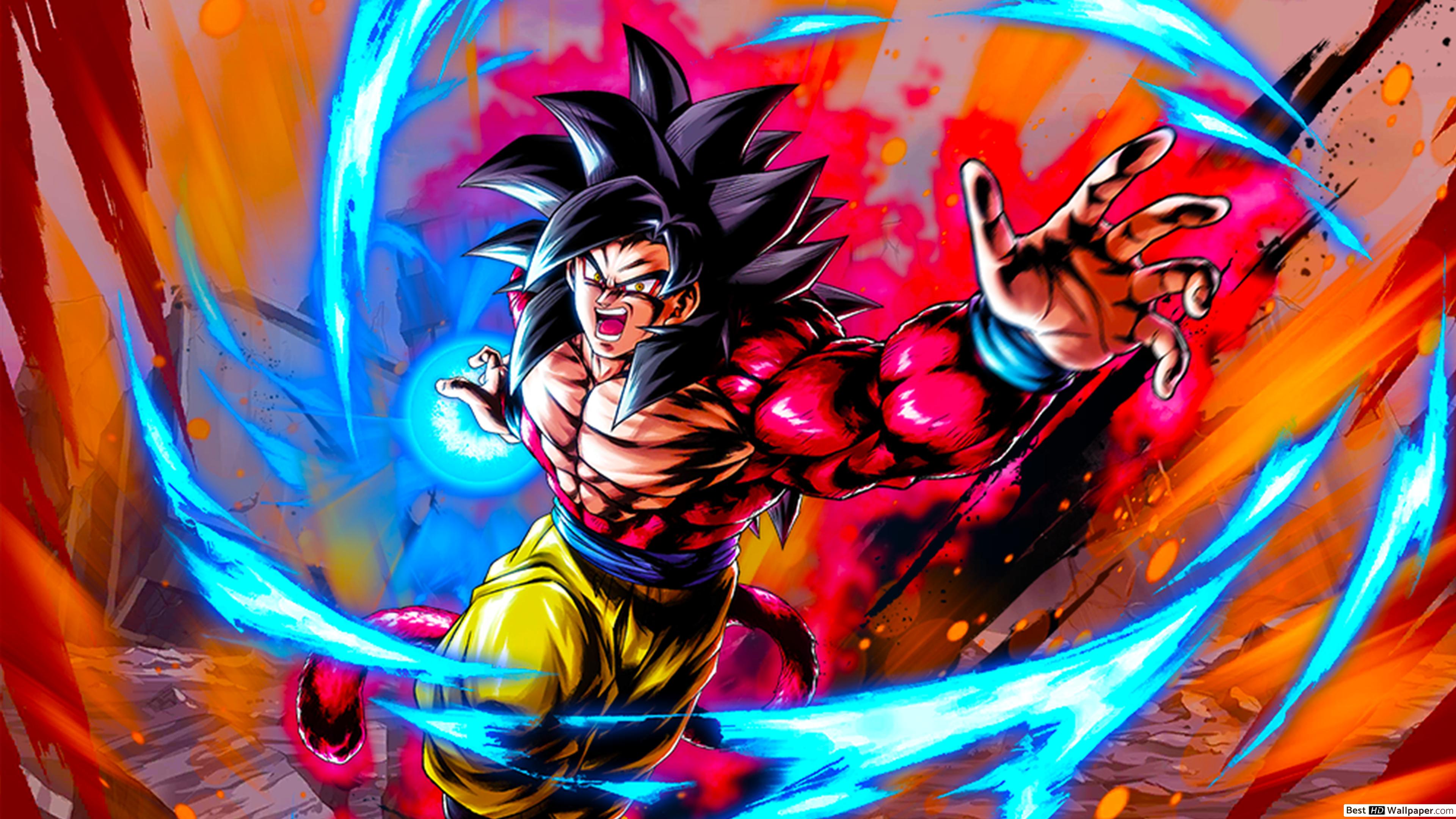 Full Power Super Saiyan 4 Goku from Dragon Ball GT [Dragon Ball Legends Arts] for Desktop HD wallpaper download