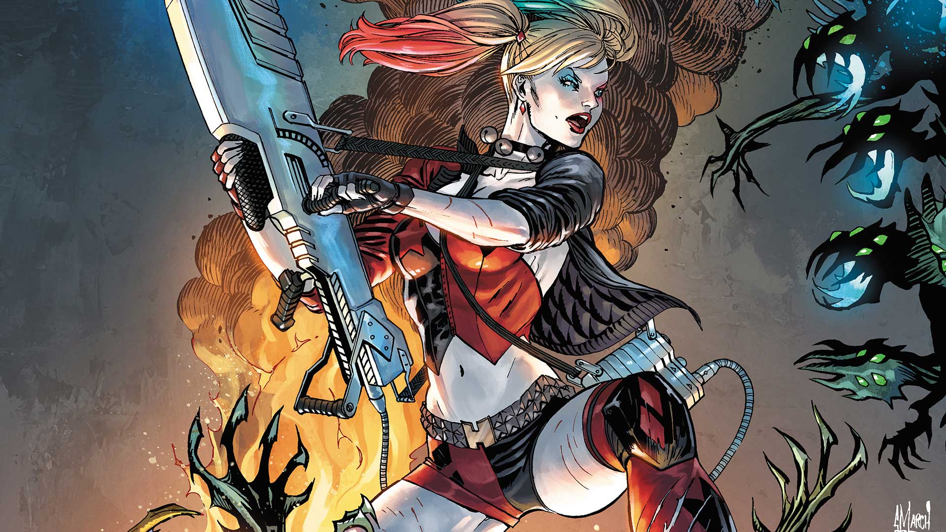 First Look: Harley Quinn, Space Alien Hunter!