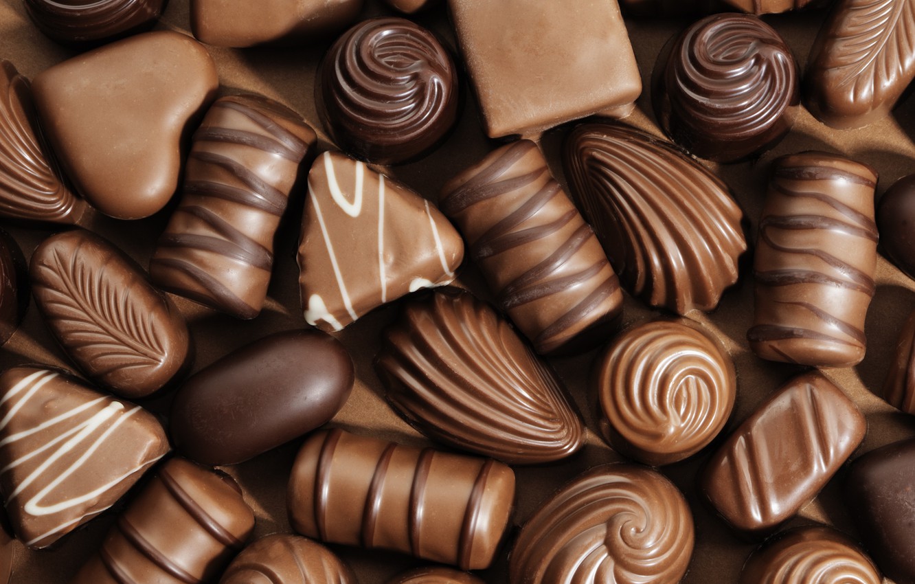 Wallpaper chocolate, candy, sweets, pastry image for desktop, section еда