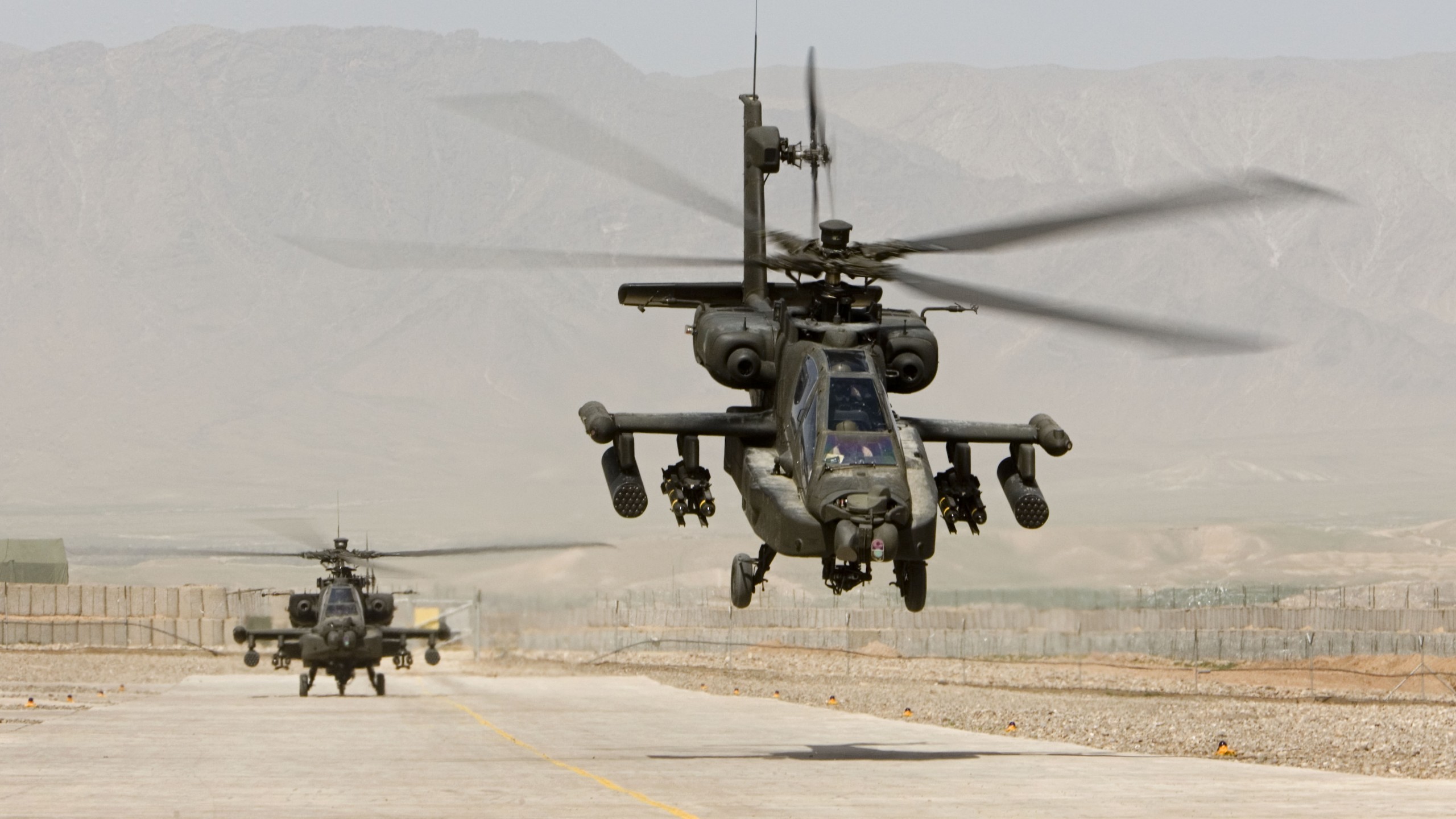 Wallpaper AH- Apache, attack helicopter, US Army, U.S. Air Force, Military