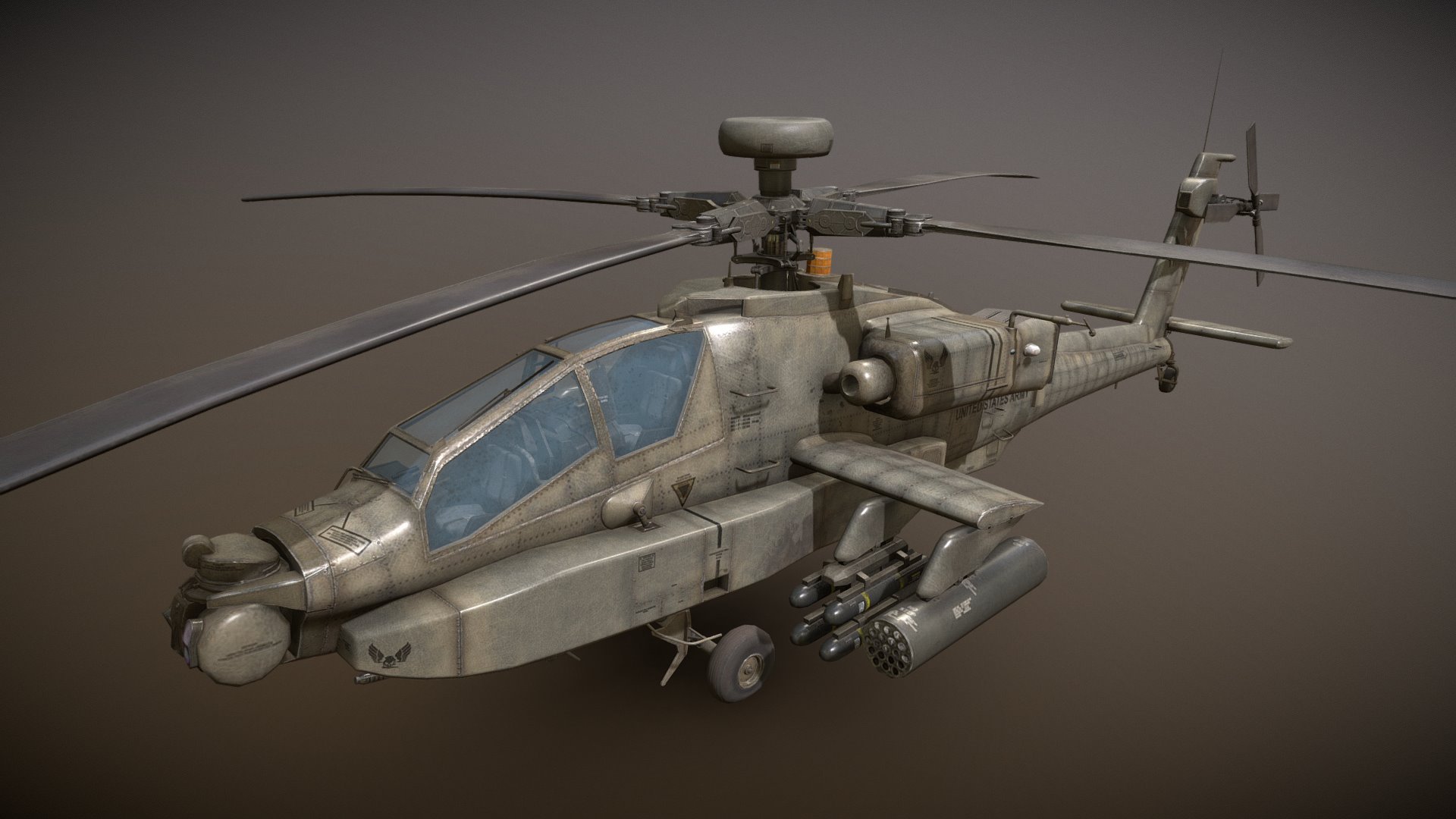 AH 64D Apache Longbow Low Poly Royalty Free 3D Model By MSWoodvine [dc628d4]