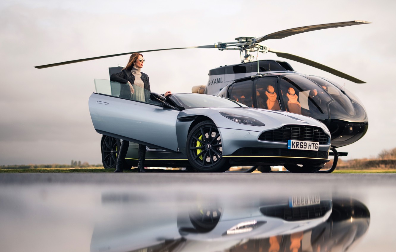 Wallpaper Aston Martin, Aston Martin, Helicopter, ACH130 Aston Martin Edition, VIP Helicopter, Stirling Green, Airbus Corporate Helicopters Image For Desktop, Section авиация