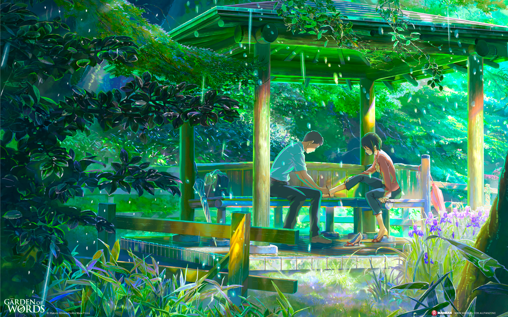 #The Garden of Words, #Makoto Shinkai, #rain wallpaper. Mocah HD Wallpaper