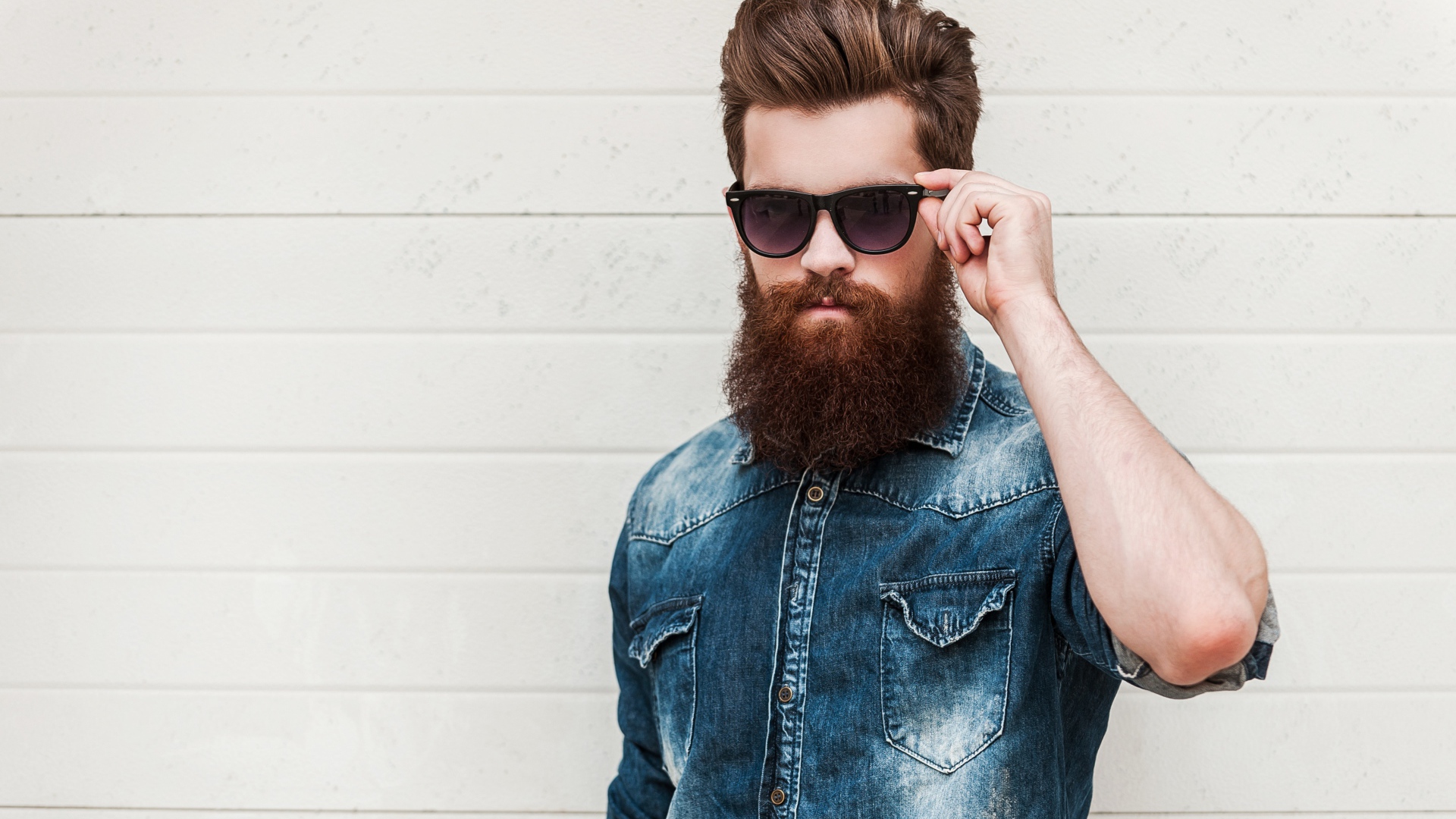 Free download Handsome man with a beard in black glasses Desktop wallpaper [1920x1080] for your Desktop, Mobile & Tablet. Explore Handsome Man Wallpaper. Handsome Man Wallpaper, Handsome Squidward Wallpaper