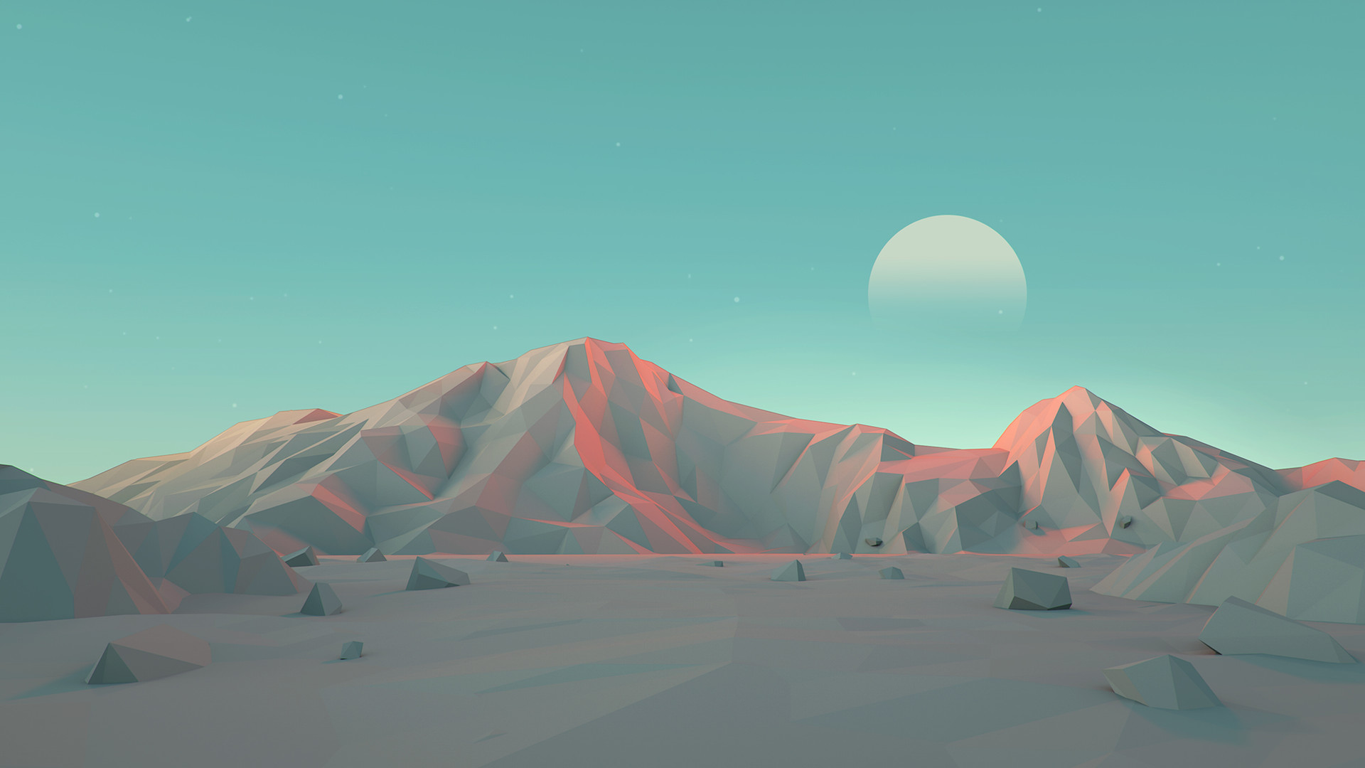 #mountains, #Mark Kirkpatrick, #low poly, #minimalism, #illustration, wallpaper. Mocah HD Wallpaper