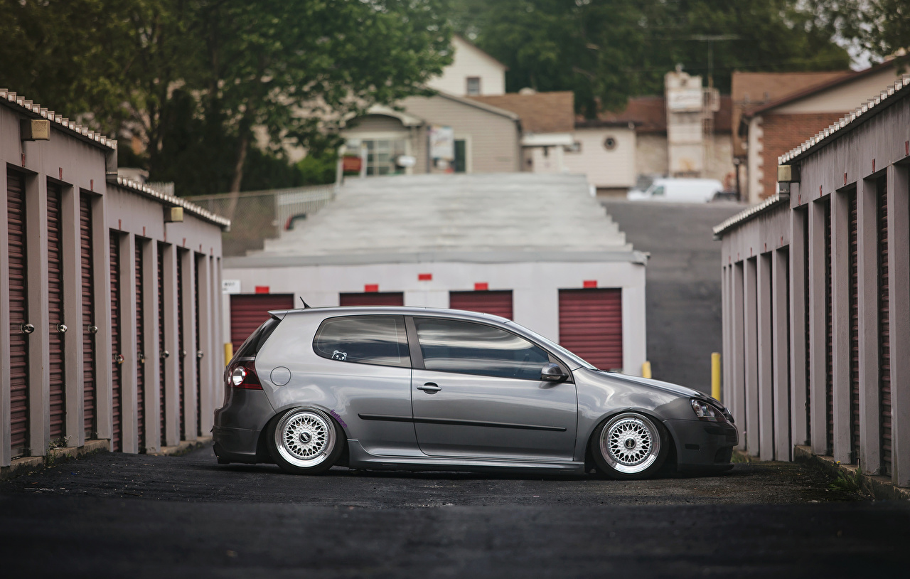 Wallpaper Volkswagen golf MK5 stance Side Cars