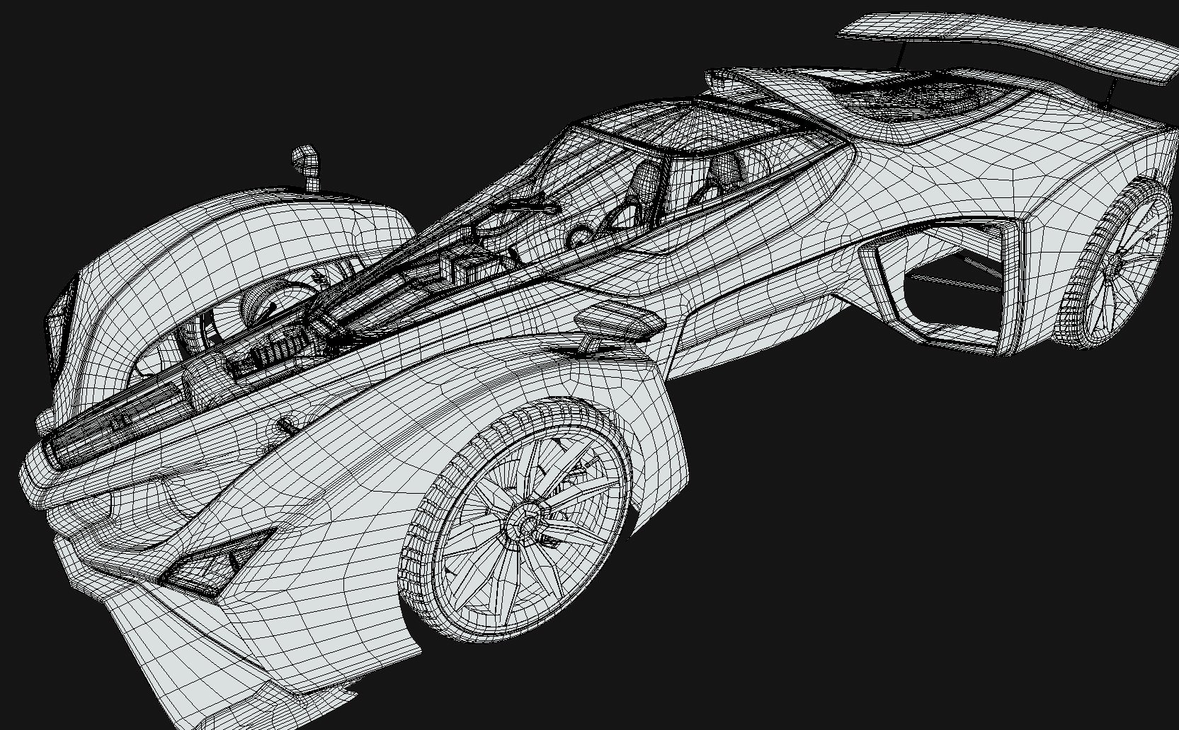 Delage D12 Mid Poly 3D Model