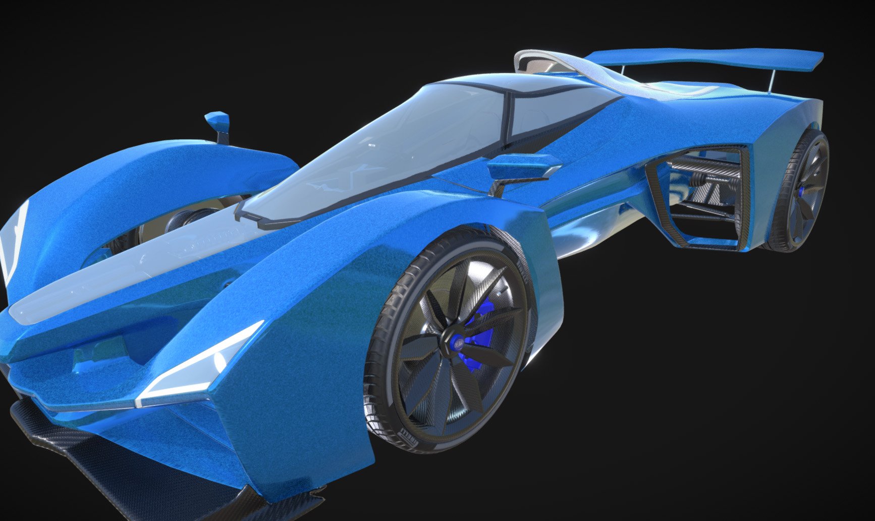 Delage D12 Mid Poly 3D Model