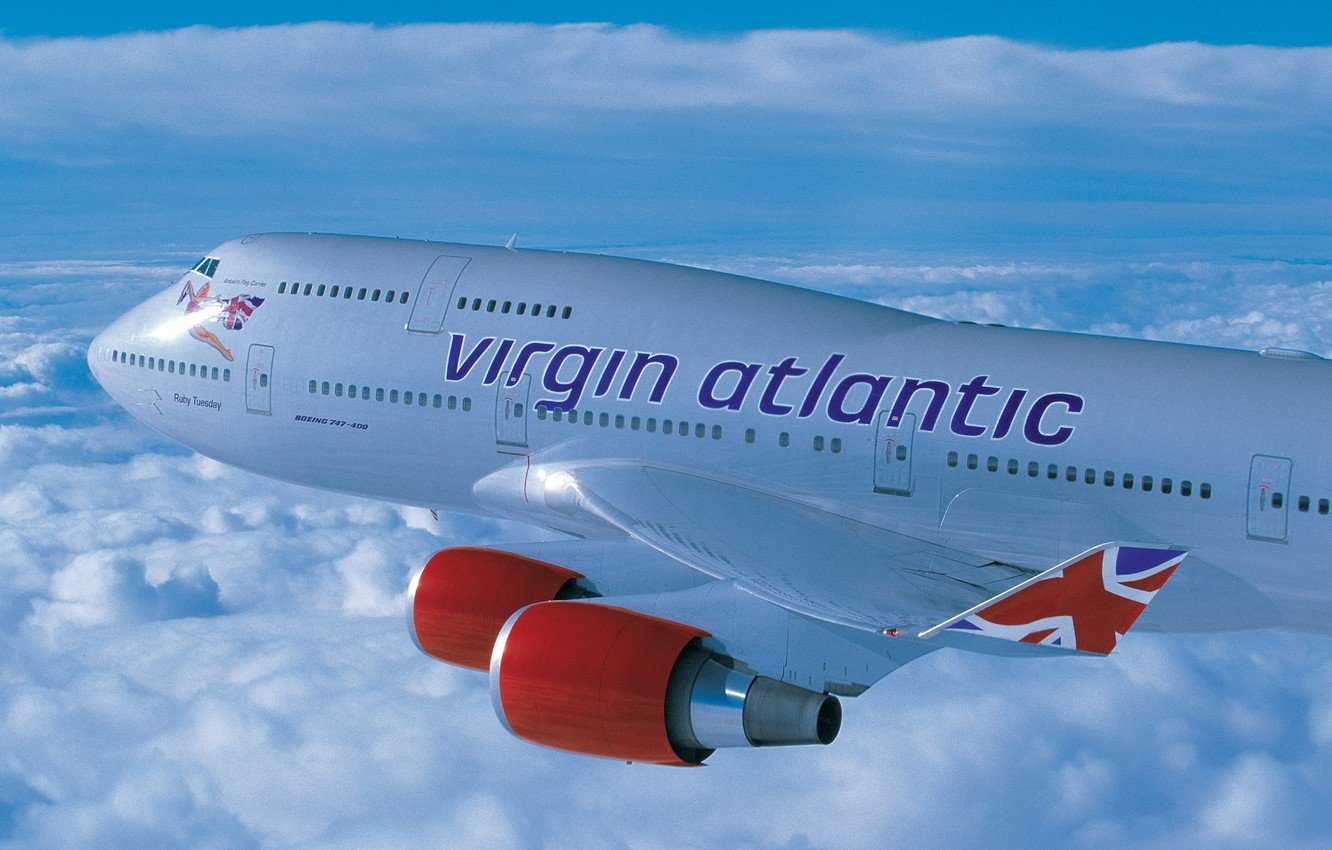 Wallpaper Clouds, Height, Boeing, Flight, Virgin, Atlantic, B 747 Image For Desktop, Section авиация