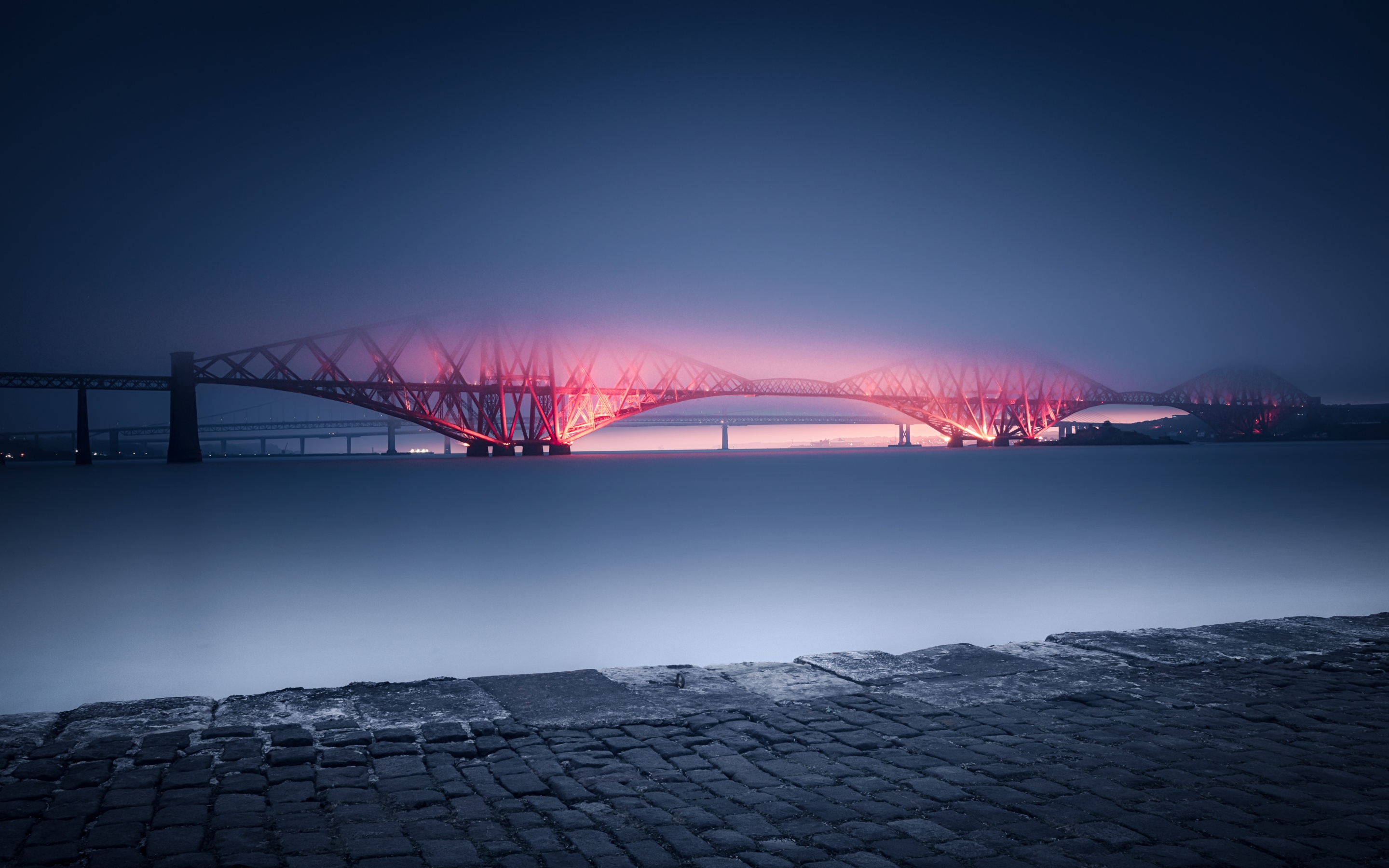 Forth Bridge Wallpaper 4K, United Kingdom, UNESCO World Heritage Site, World