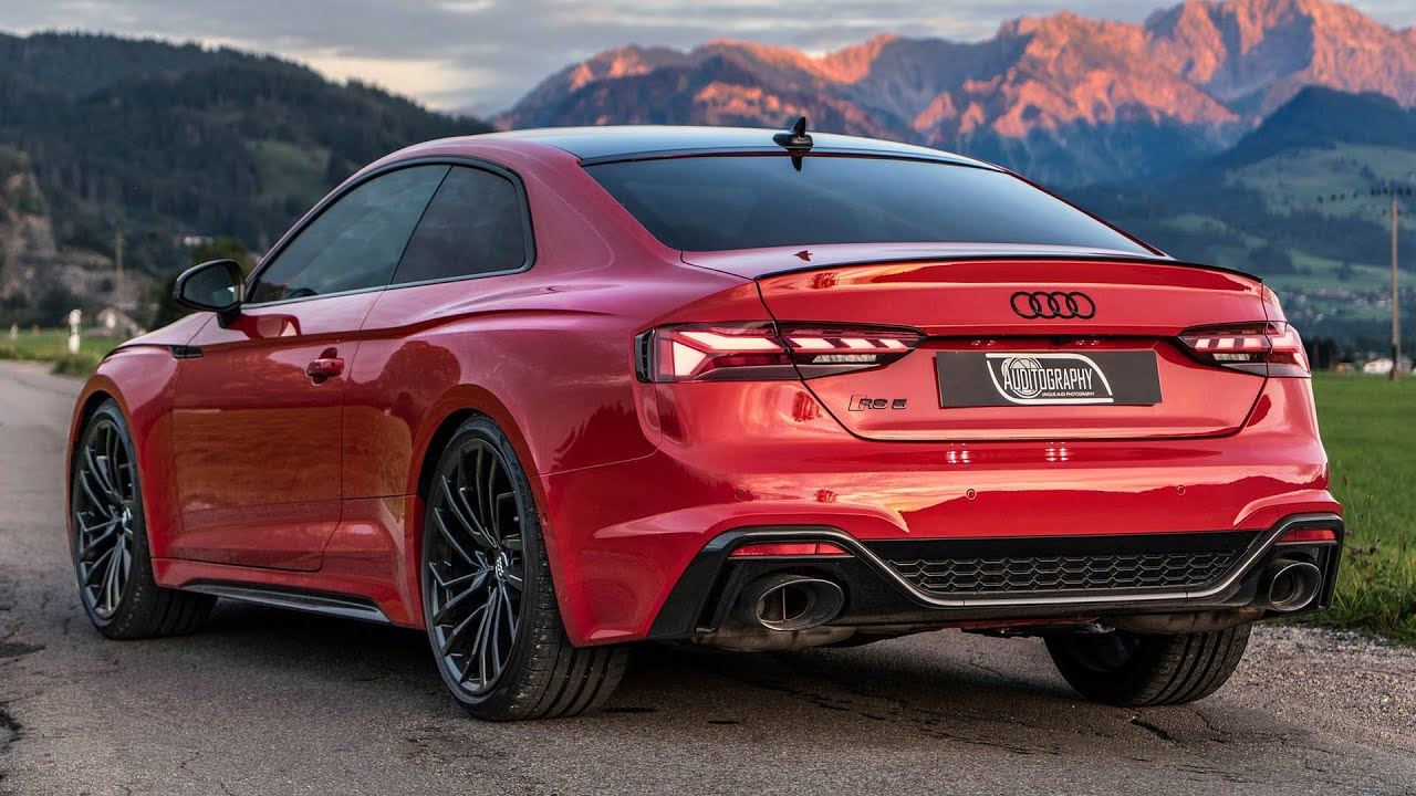 THE GORGEOUS NEW 2021 AUDI RS5 600NM 450HP ROCKET 293KM H Red + Carbon Pack