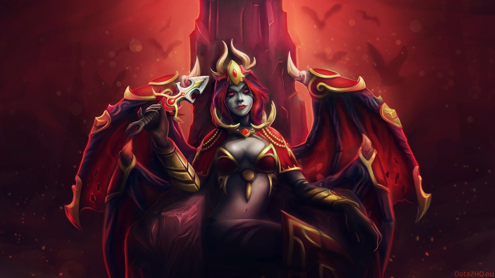 Wallpaper, demon, Dota, Queen of Pain, mythology, Defense of the ancient, screenshot, computer wallpaper, fictional character 1600x900