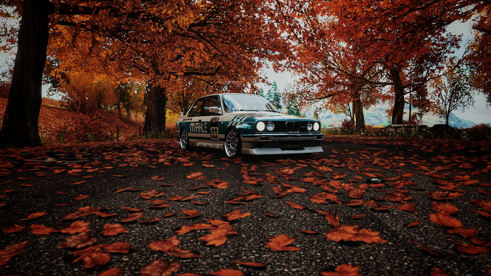 Wallpaper, BMW M3 E m3 e car, Forza Horizon video games, mahle, JP Performance, fall 1920x1080