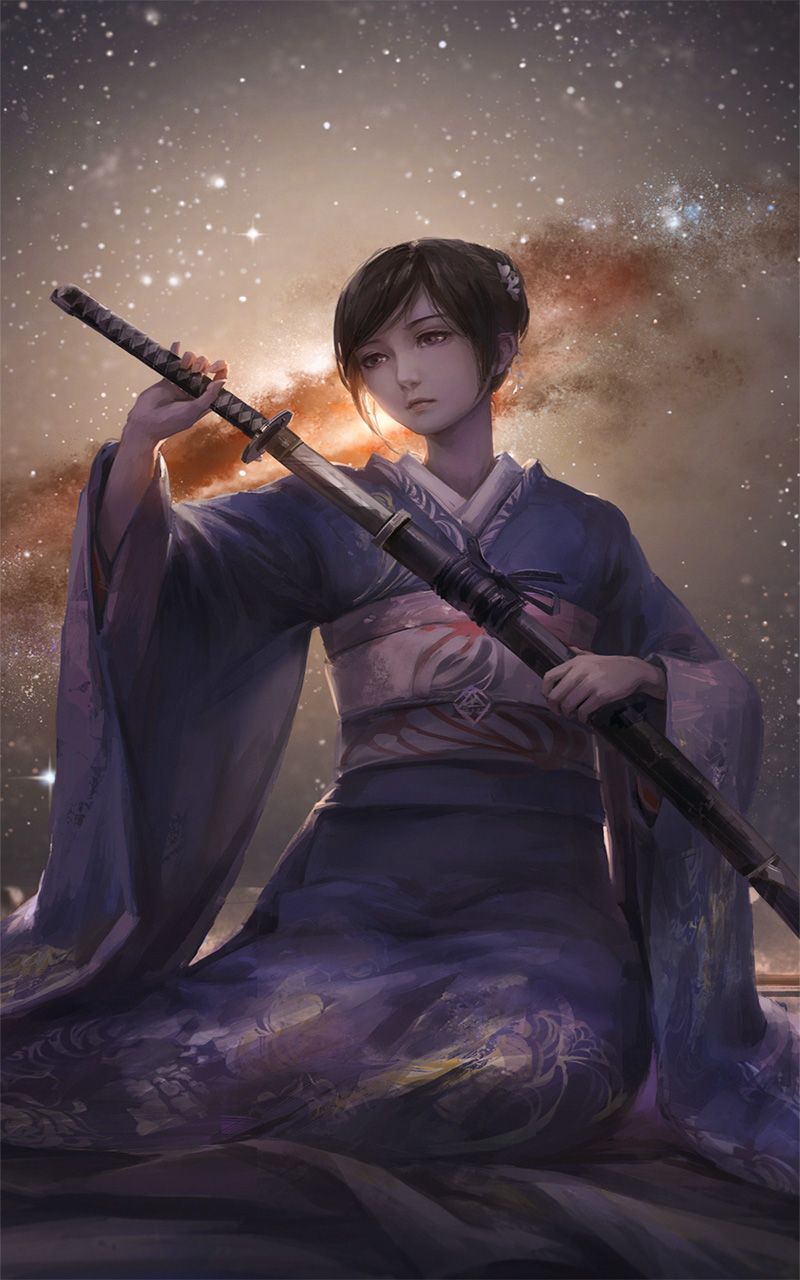 Android Anime Samurai Wallpaper