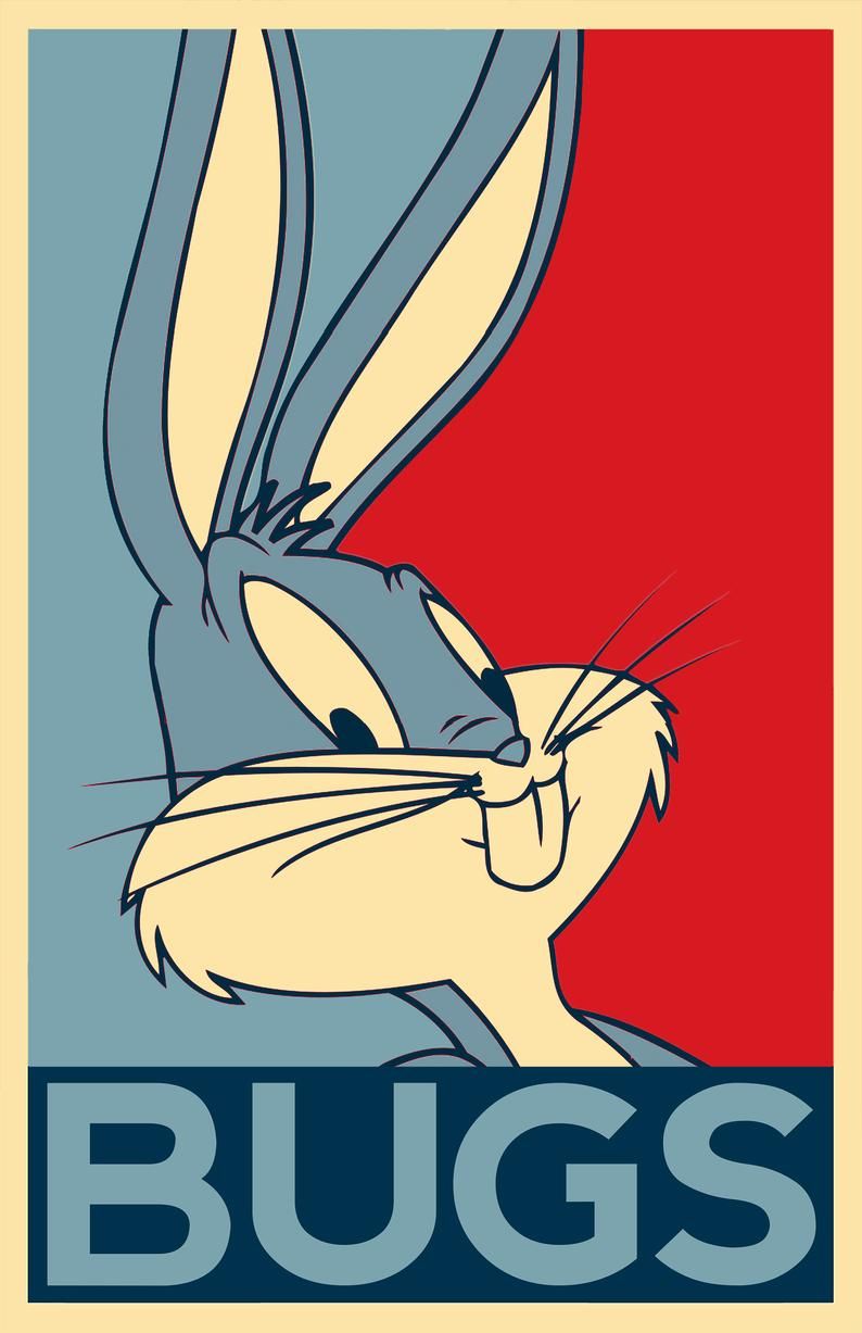 Bugs Bunny Pop Art Illustration Looney Tunes Warner Bros. Etsy. Looney tunes wallpaper, Pop art illustration, Bunny wallpaper