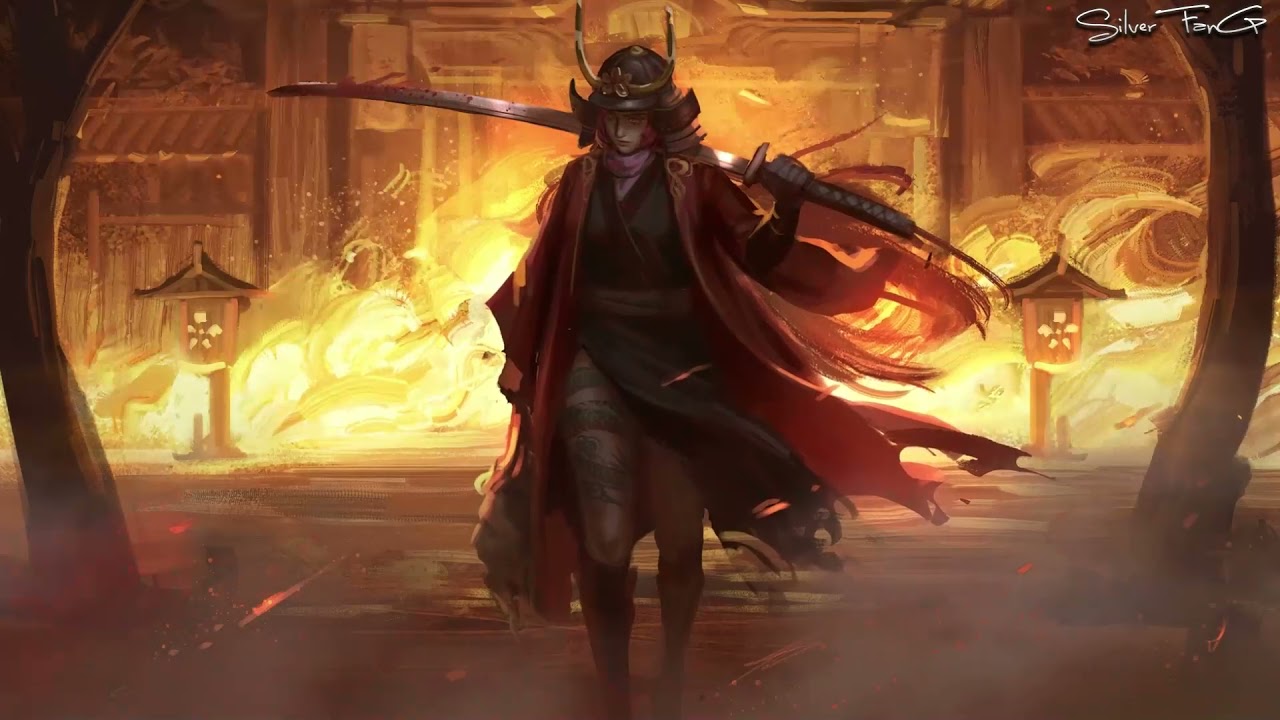 Samurai Girl With Katana Live Wallpaper