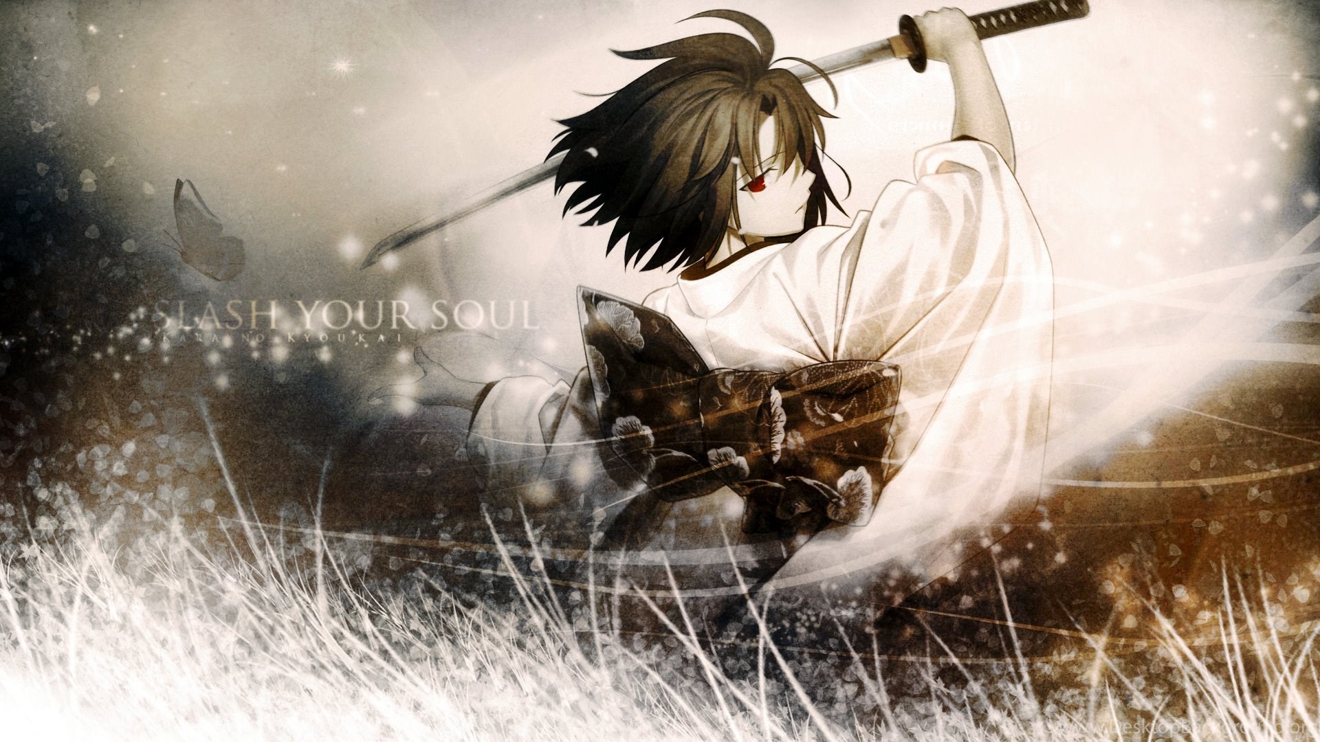 Wallpaper Samurai Girl Kimono 1920x1080 Desktop Background