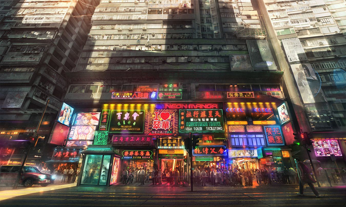 Japanese Anime City Wallpaper 2020