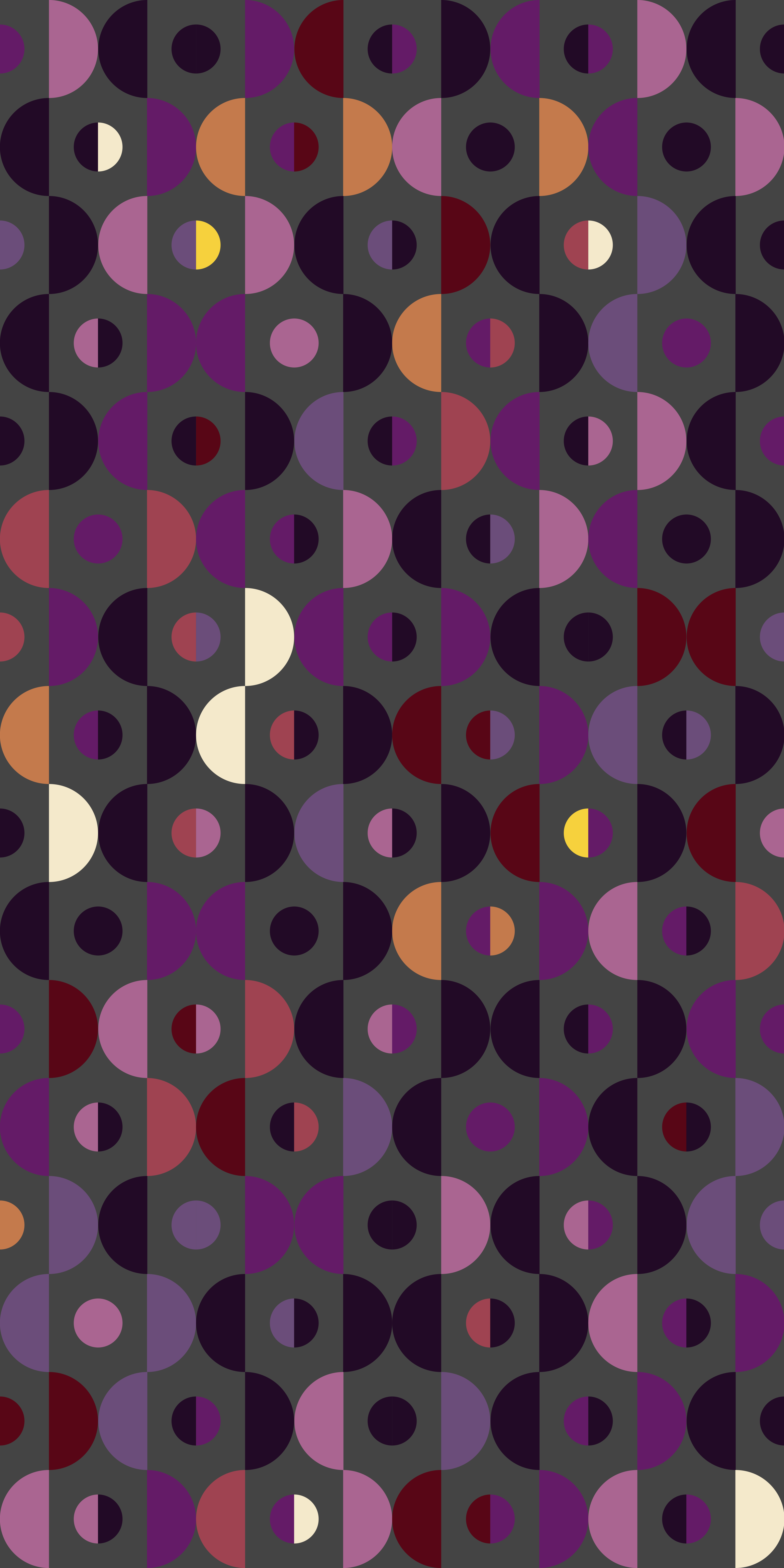 Russfussuk circular geometric repeating pattern on grey C3B #Pattern #patterndesign #patternprint. Geometric pattern, Pink and purple wallpaper, Retro background