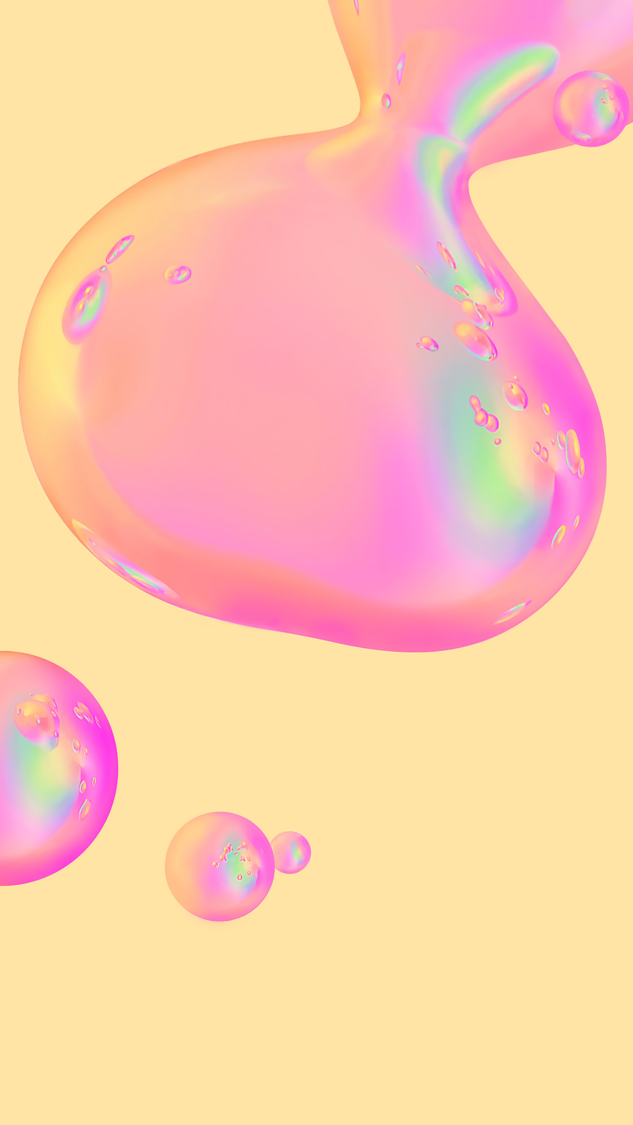 Abstract, Bubbles, Pink, Digital Art, 4K wallpaper. Mocah HD Wallpaper