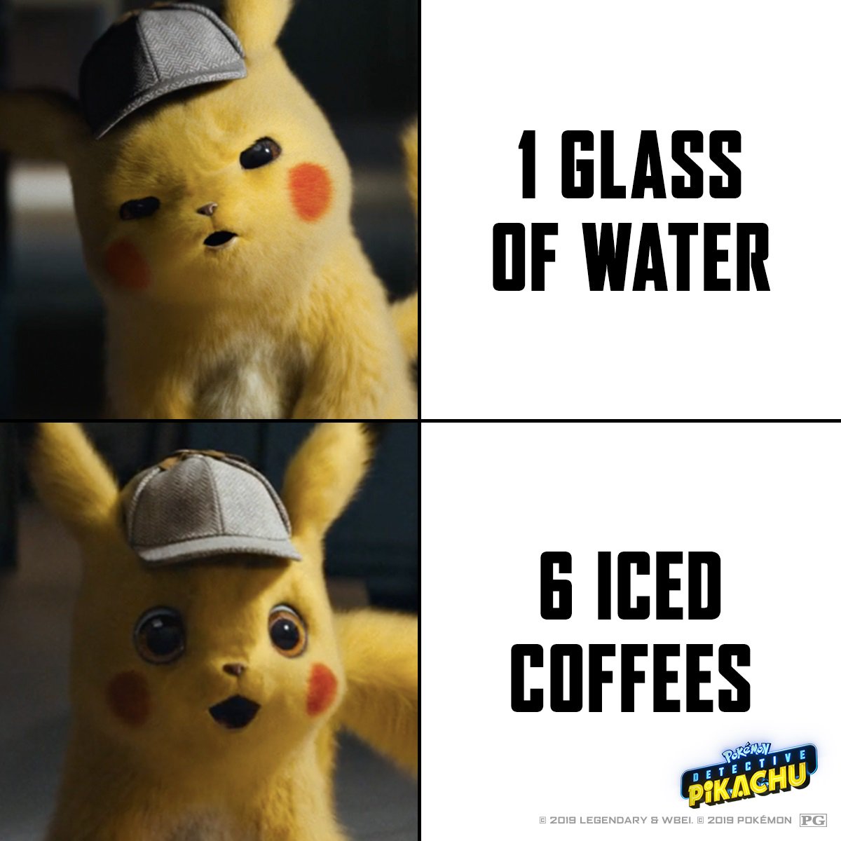 POKÉMON Detective Pikachu's A World Class Detective Without Coffee? Let's Celebrate This #NationalCoffeeDay Right!
