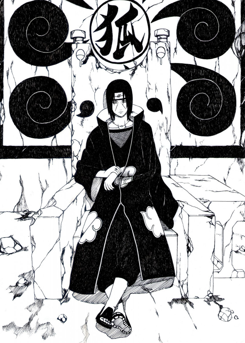 Itachi uchiha ' Metal Poster. Displate. Itachi uchiha art, Itachi uchiha, Naruto drawings