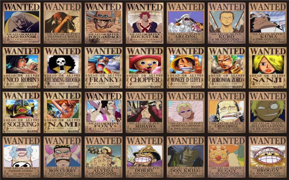 Anime Wallpaper One Piece Wanted