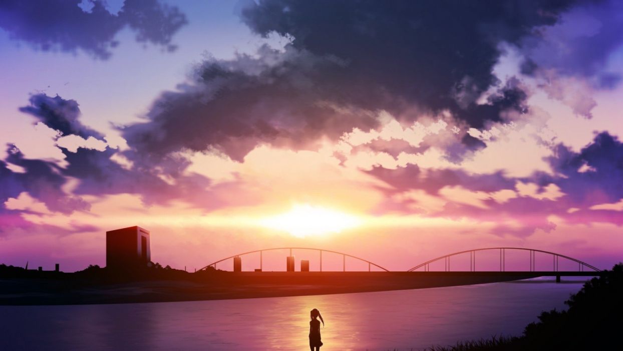 Anime Scenery With Bridges anime scenery bridges mountains animation  greenery HD phone wallpaper  Peakpx