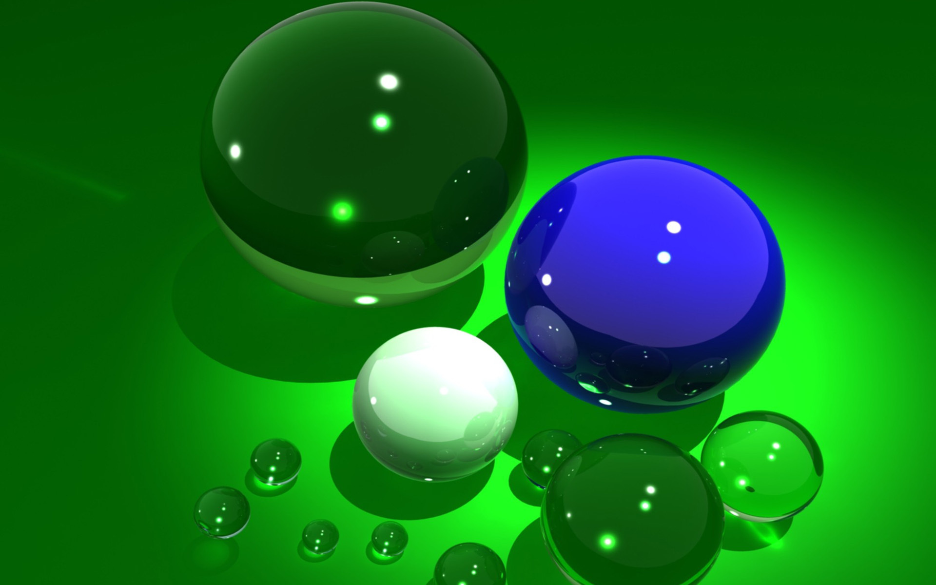 balls, Green, Background, 3 d, Bokeh Wallpaper HD / Desktop and Mobile Background