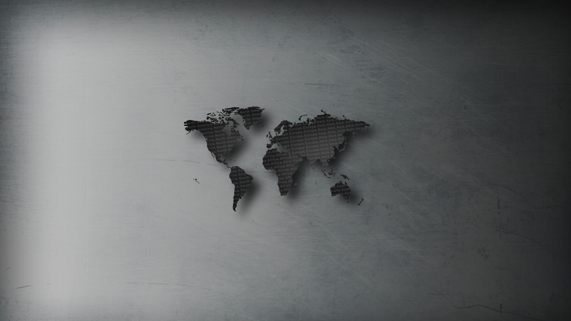 digital Art, Minimalism, Simple Background, World Map, Continents, Europe, Africa, Asia, Australia, South America, Island, North America, Scratches, Text Wallpaper HD / Desktop and Mobile Background