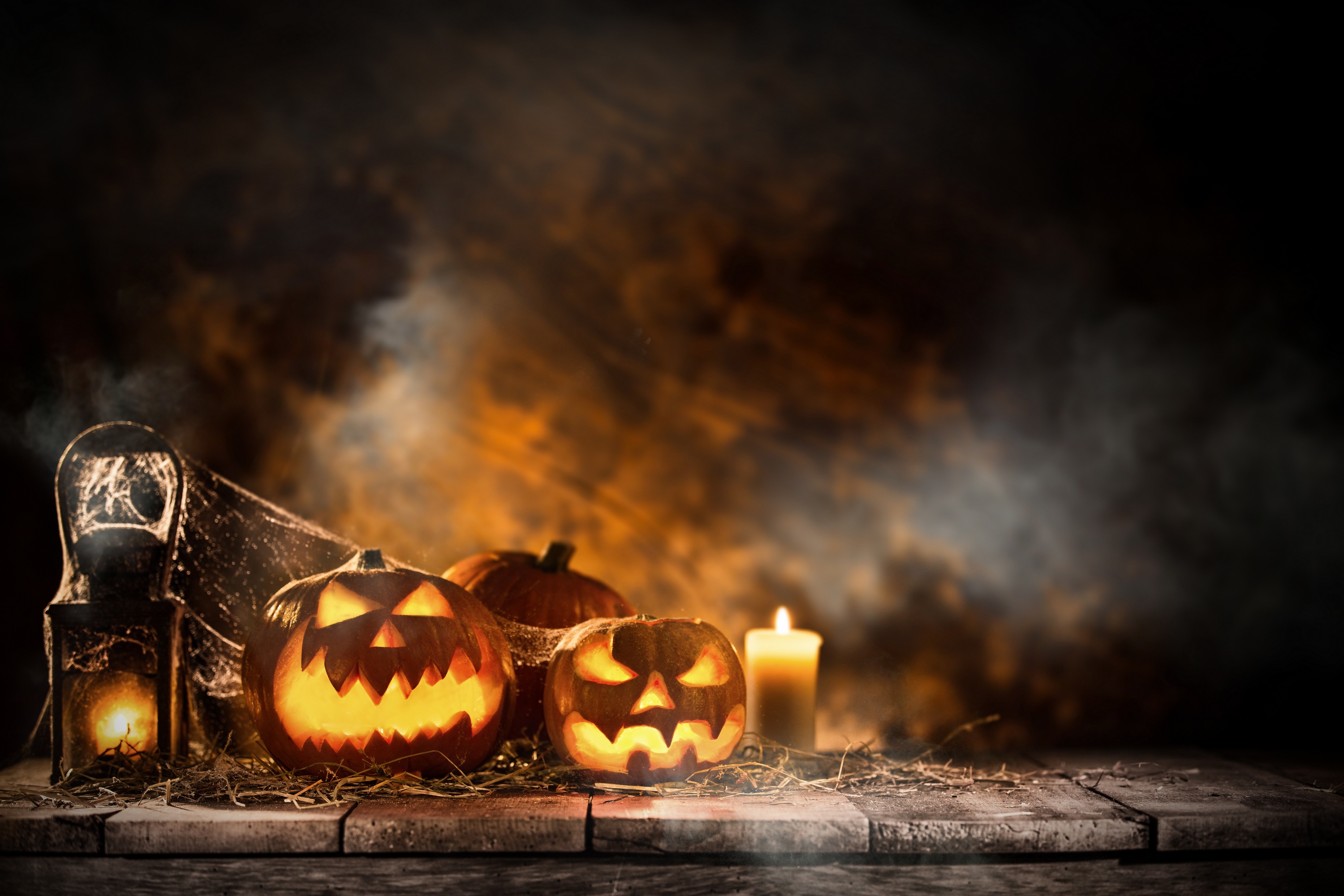 Halloween Candle And Pumpkins, HD Celebrations, 4k Wallpaper, Image, Background, Photo and Picture