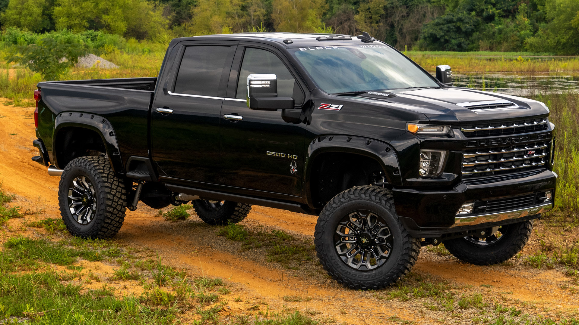 CHEVY BLACK WIDOW LIFTED TRUCKS