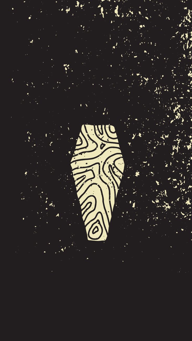 Halloween Coffin Flat Minimal Simple Illustration iPhone 6 Wallpaper. Halloween coffin, iPhone 6 wallpaper, Halloween illustration