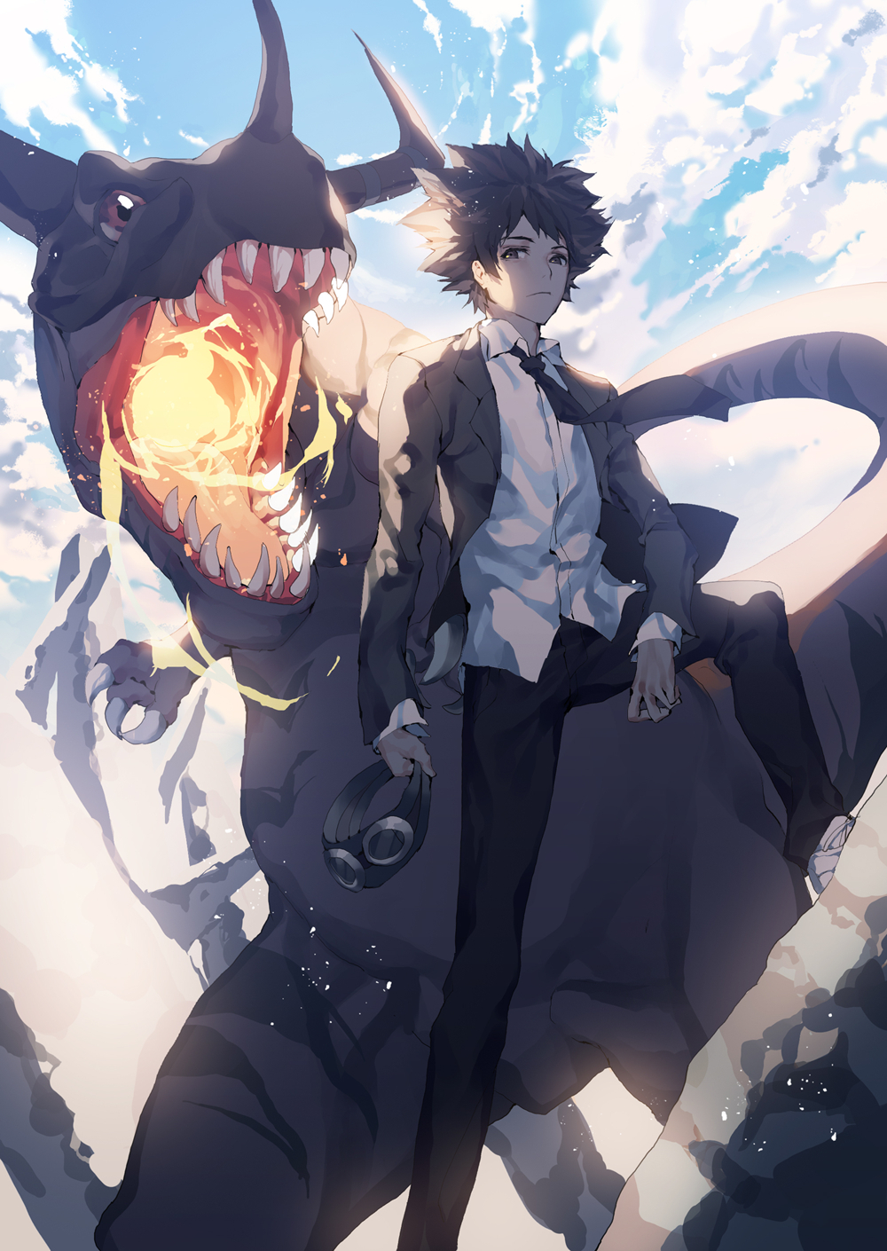 Black Dragon Anime Boy