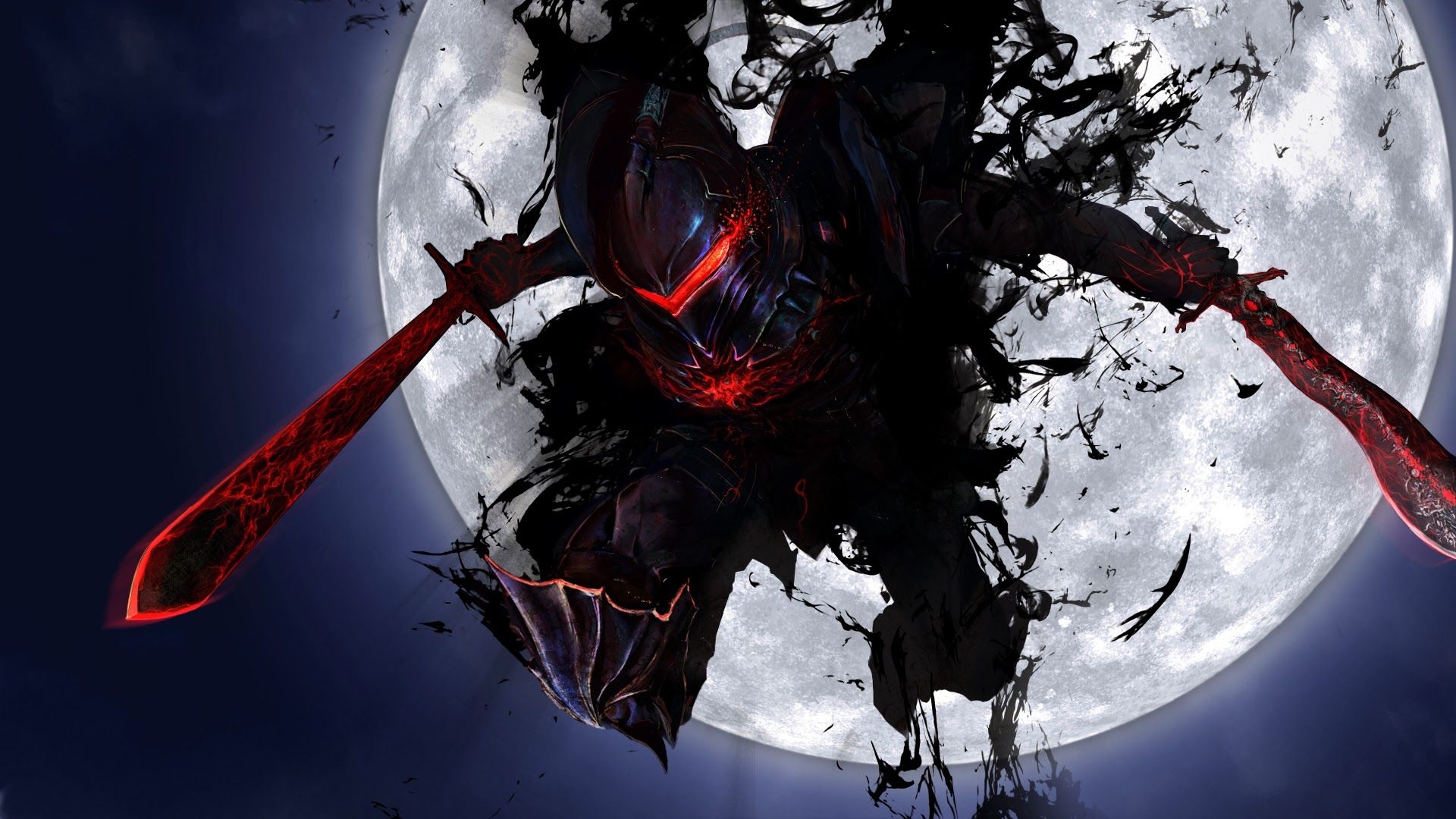 hd, red, sword, anime boy, dark, yasuo, cool, leauge of legends, moon, weapon, shadows