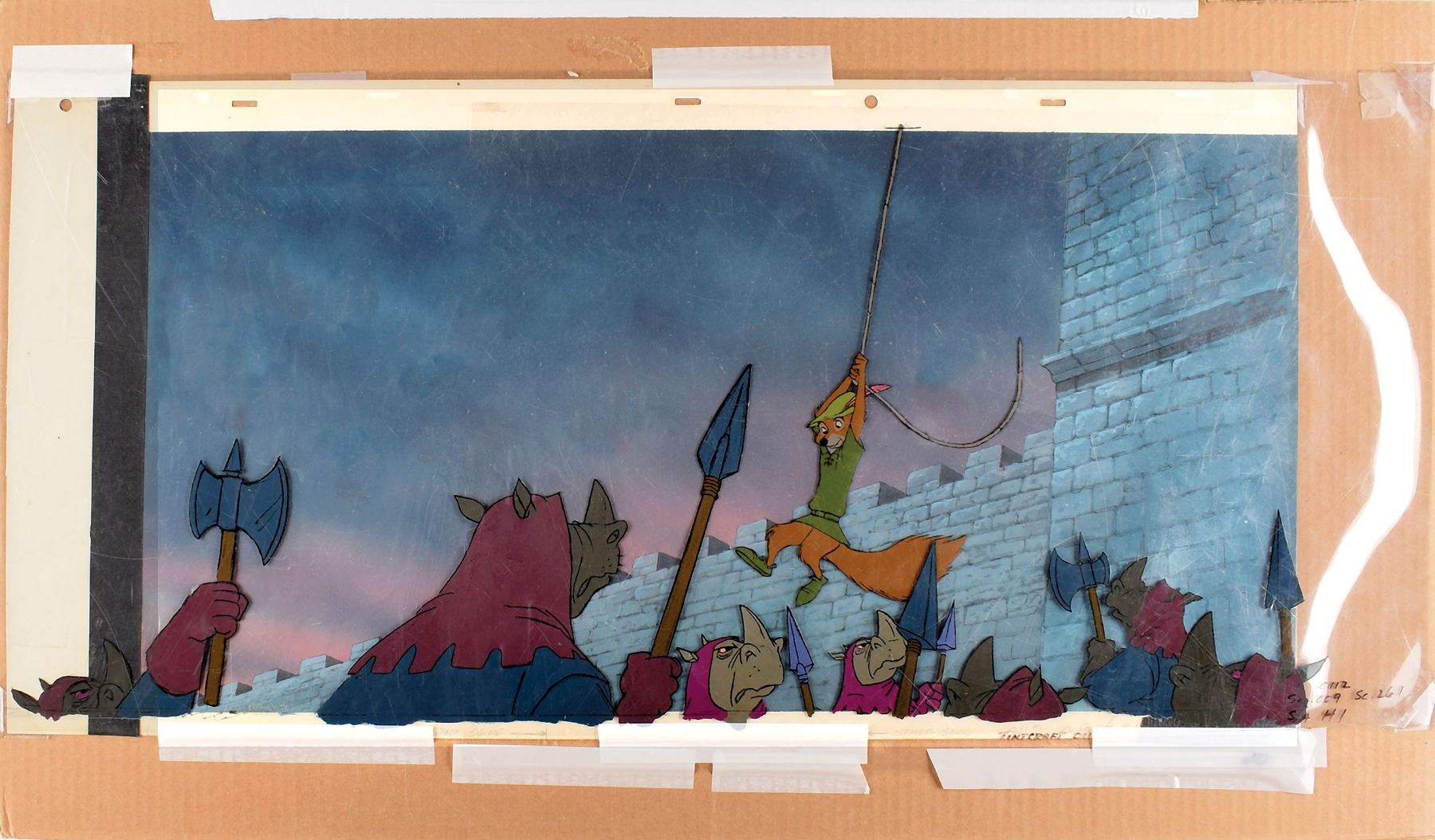 Robin Hood And Rhino Guards Production Key Master Background Set Up From Robin Hood