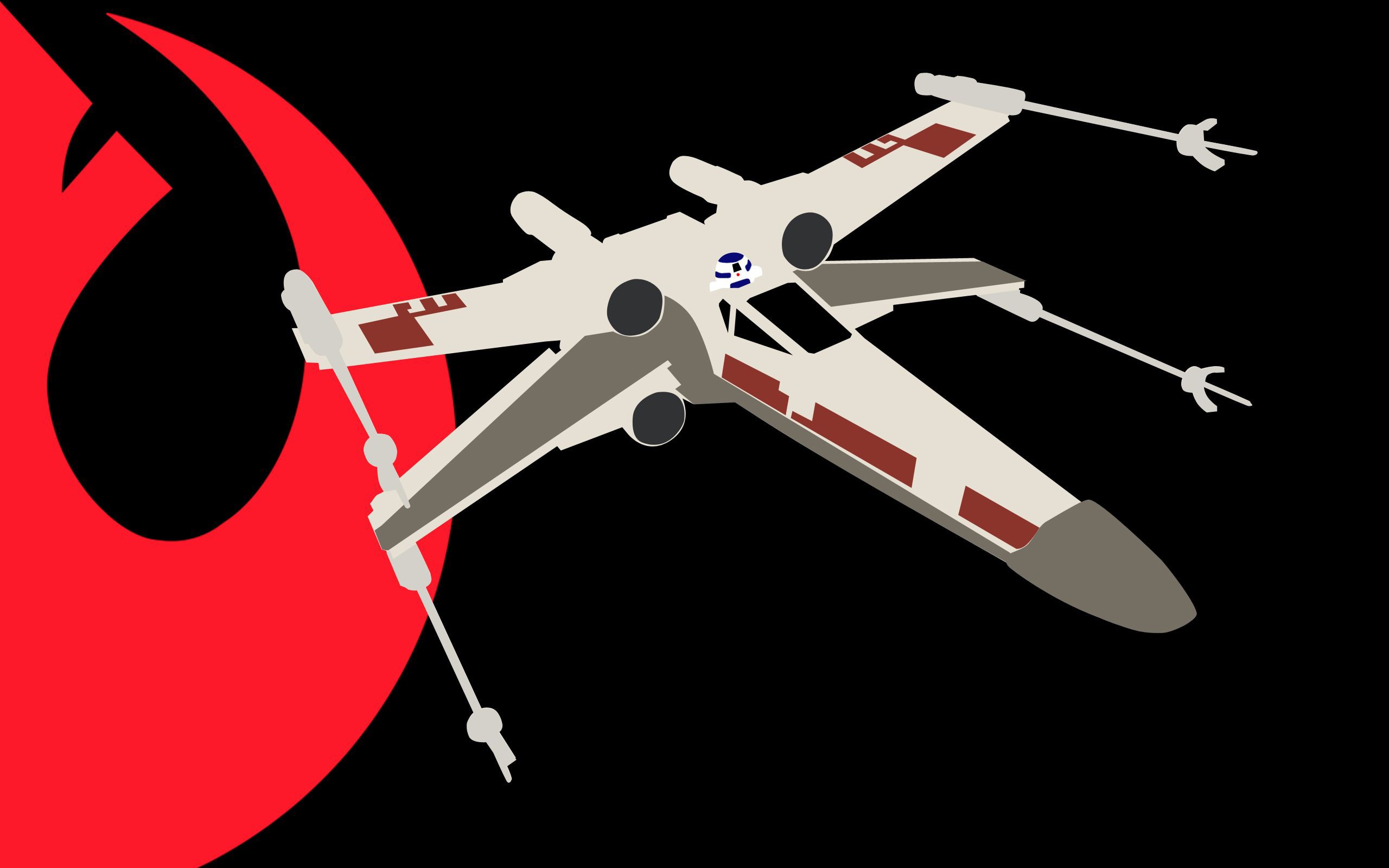 Star Wars, X wing, Rebel Alliance, Spaceship, Minimalism Wallpaper HD / Desktop and Mobile Background