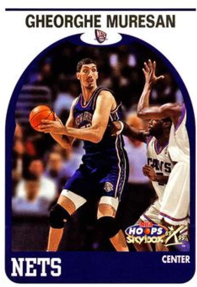 1999 00 NBA Hoops Decade Gheorghe Muresan New Jersey Nets Official Basketball Card Made By SkyBox International, Collectibles & Fine Art