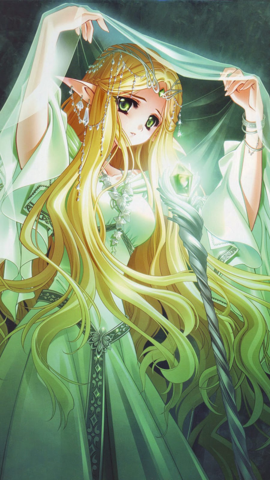 Anime Elf Girl HD Wallpaper