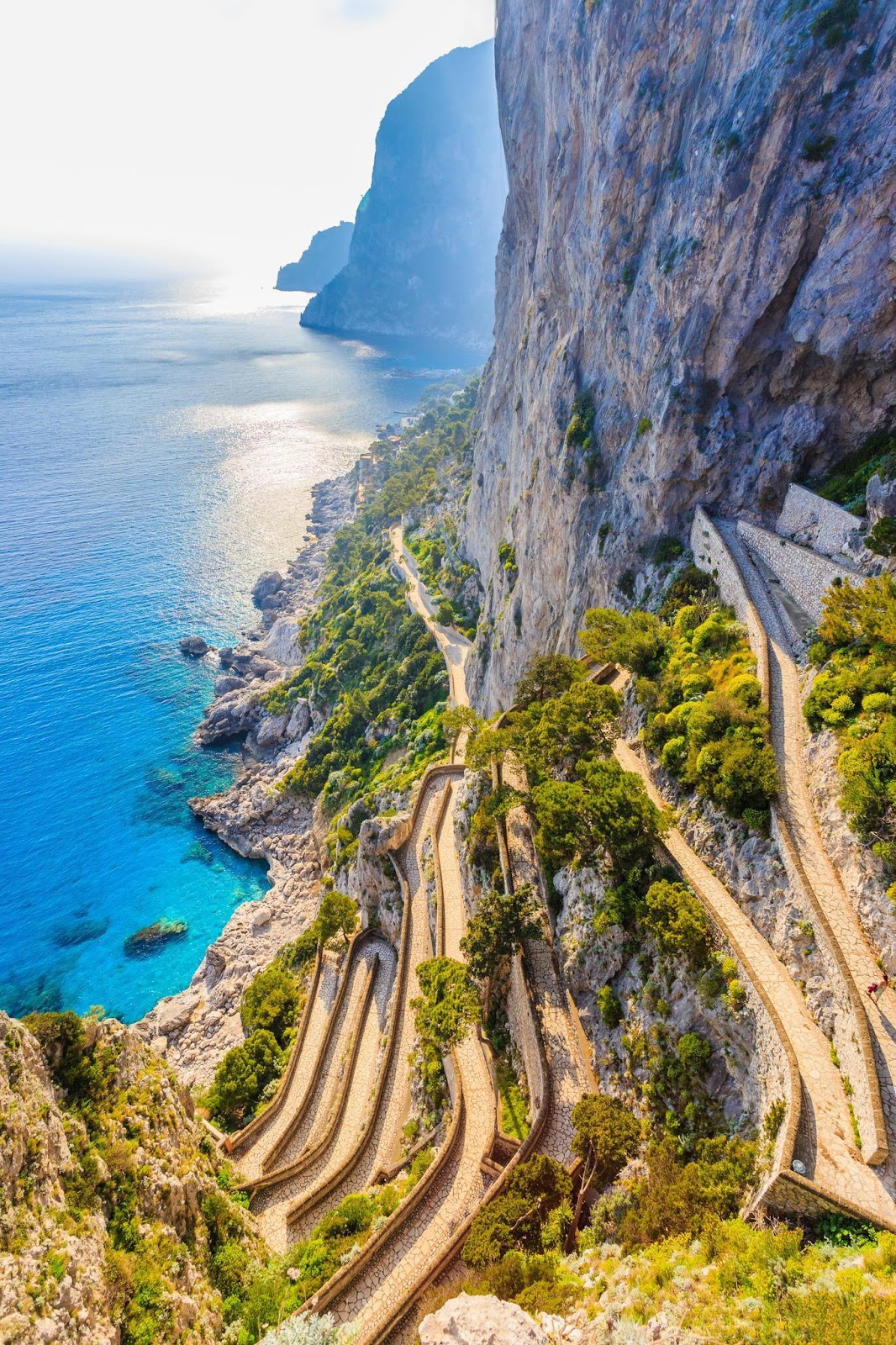 Capri Italy Waterfall Landscape