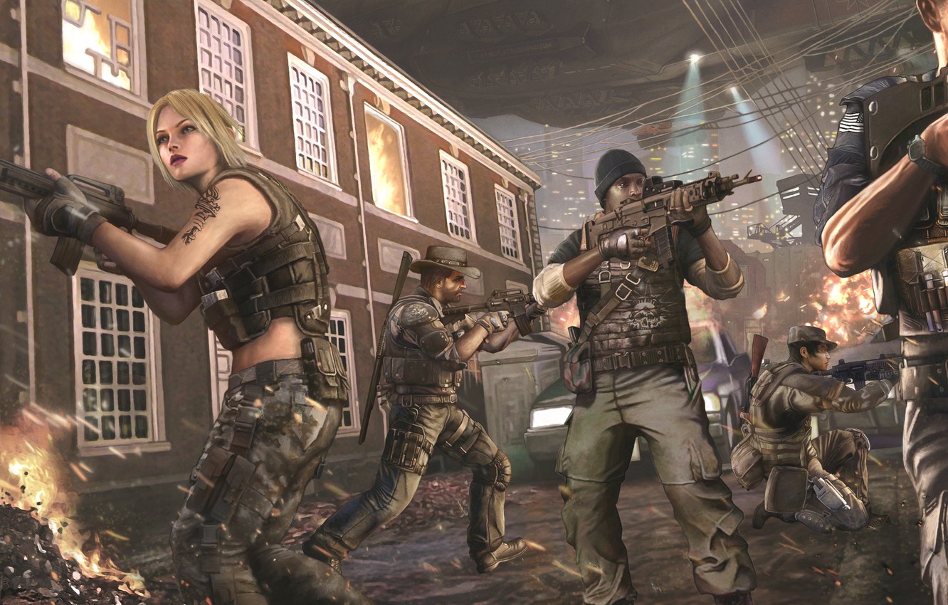 Wallpaper the city, weapons, war, street, battle, soldiers, Homefront: The Revolution image for desktop, section игры