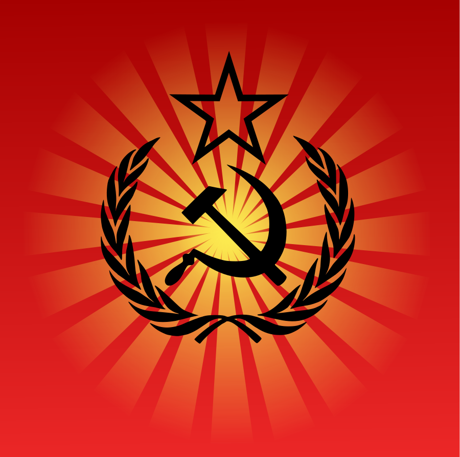 hammer and sickle in the sunset clipart vector. Hammer and sickle, Art, Propaganda art