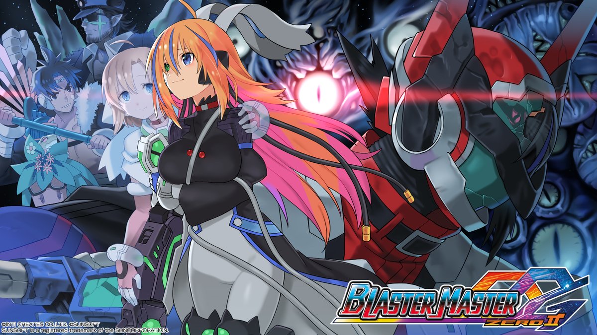 INTI CREATES's the release day of Blaster Master Zero 2 on Steam, and we're in the mood to celebrate! That's why BMZ series illustrator Yuji Natsume created this commemorative