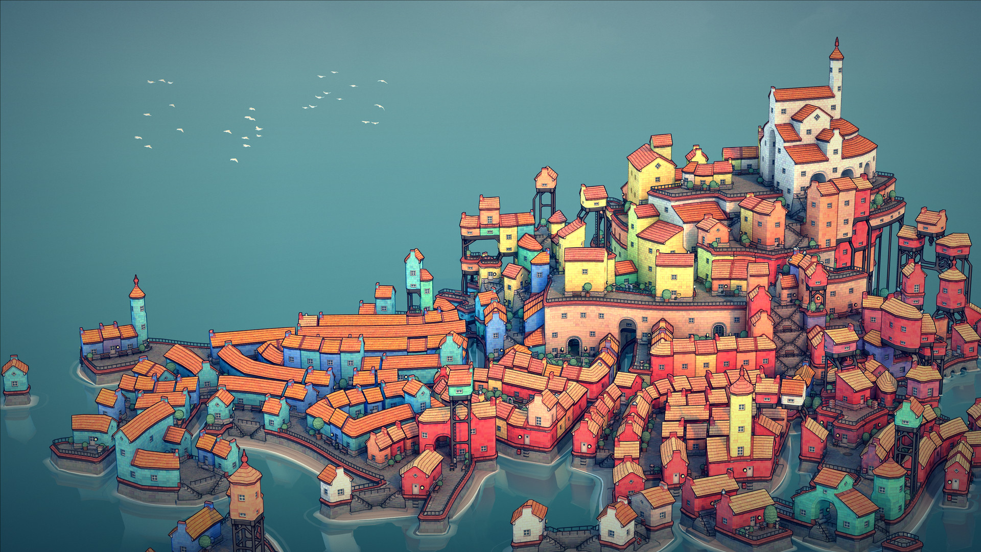Save 10% on Townscaper on Steam